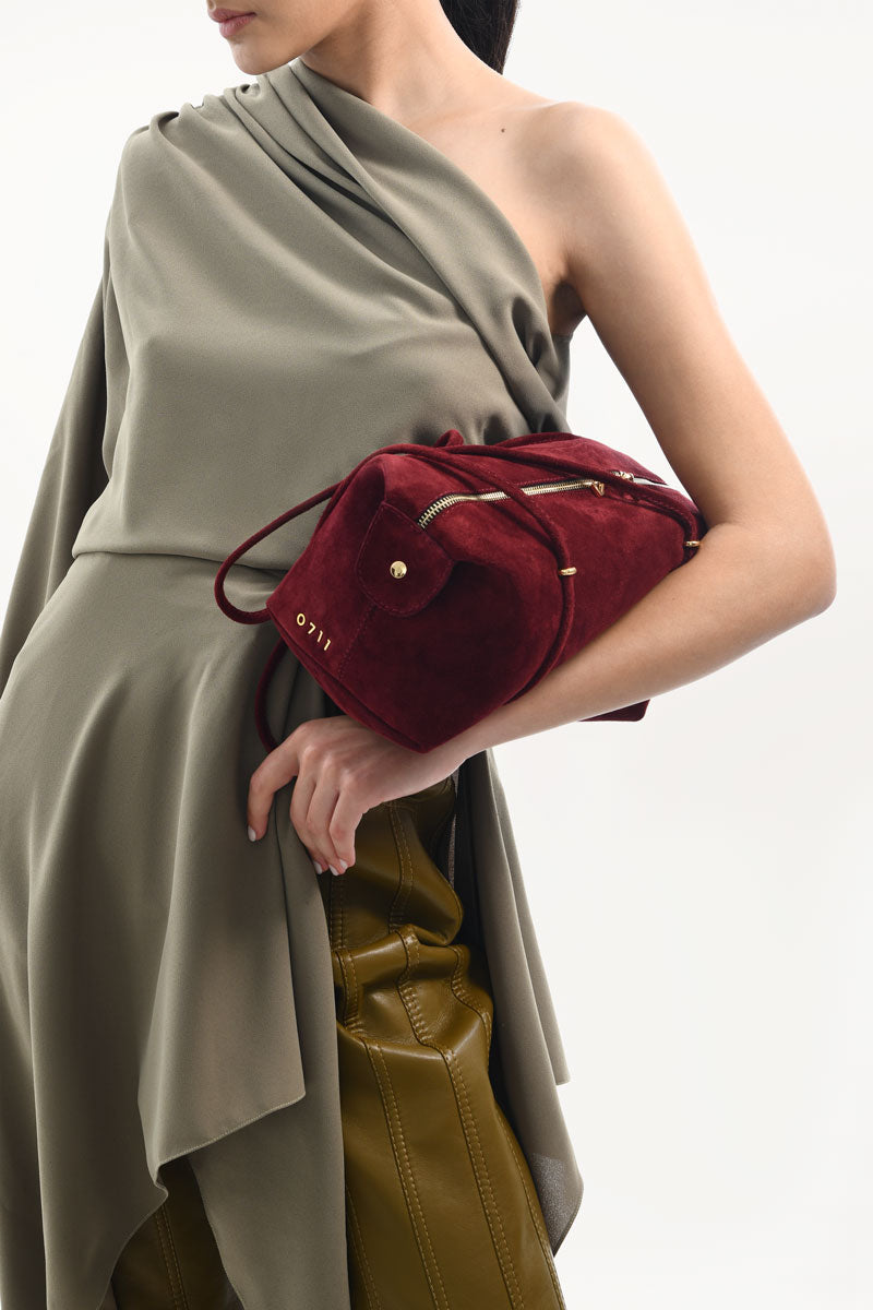 Burgundy Faye Shoulder Bag