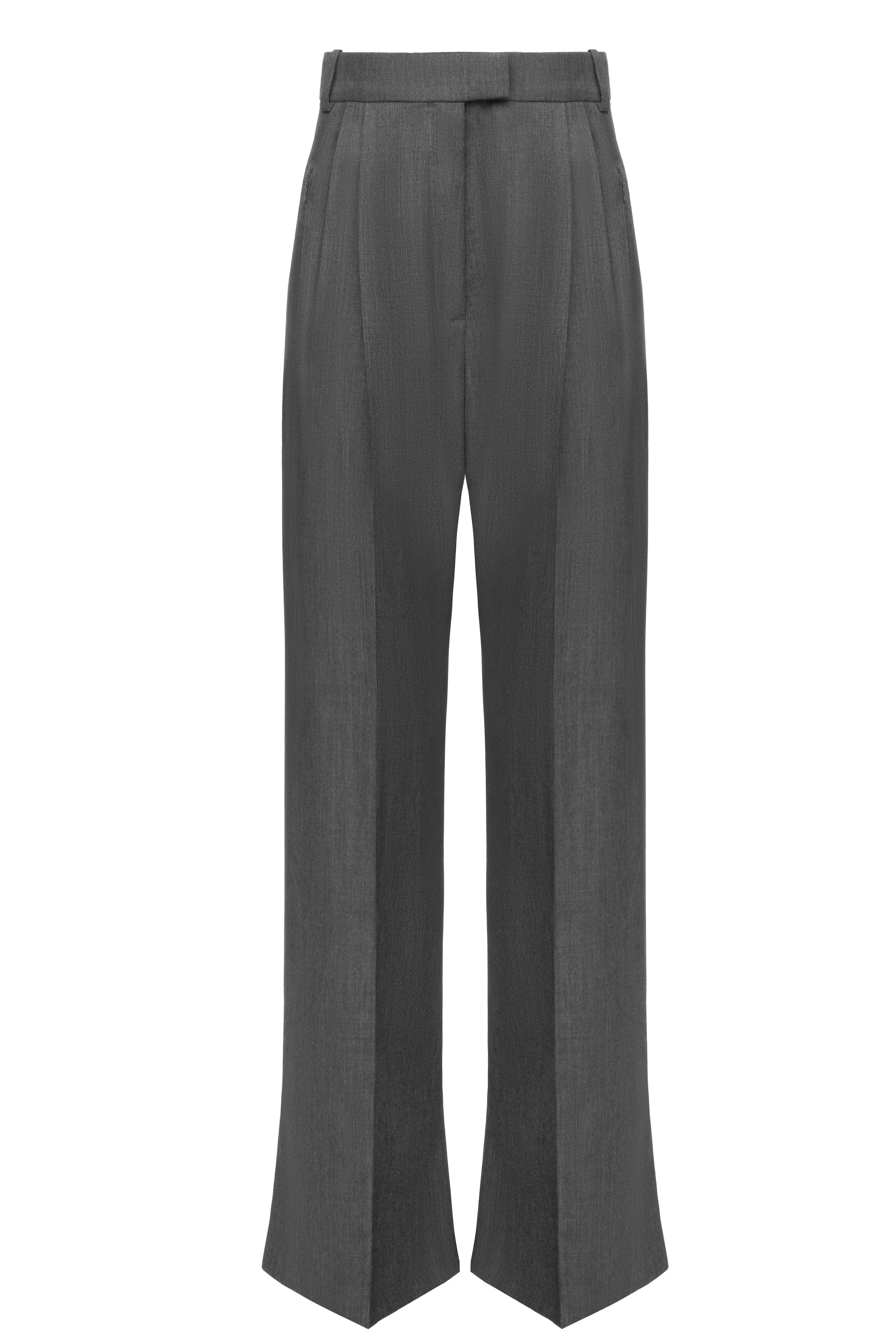 Grey Wool Pants