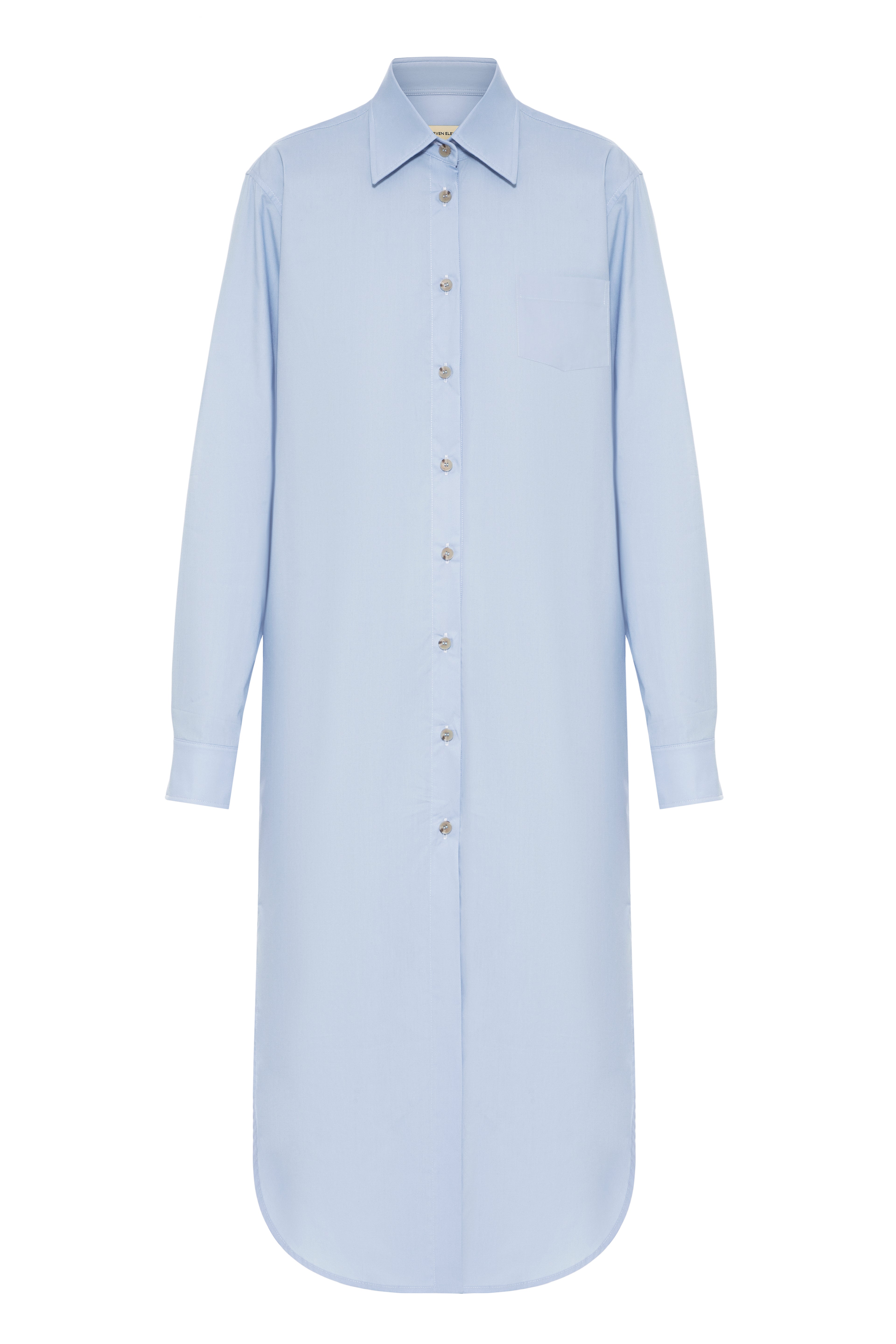 Sky Blue Longline Shirt