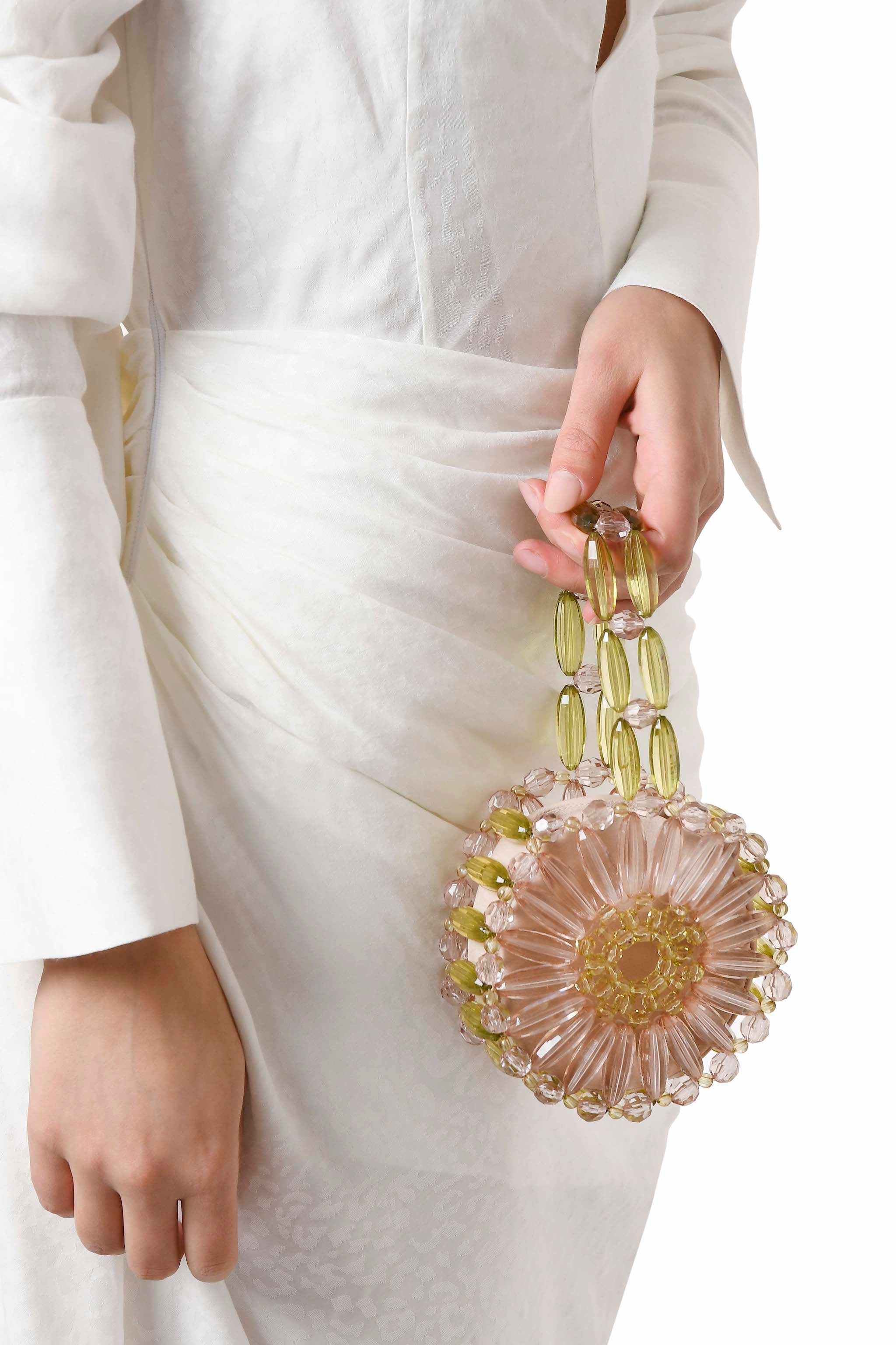 Dusty Rose & Khaki Arya Small Bag