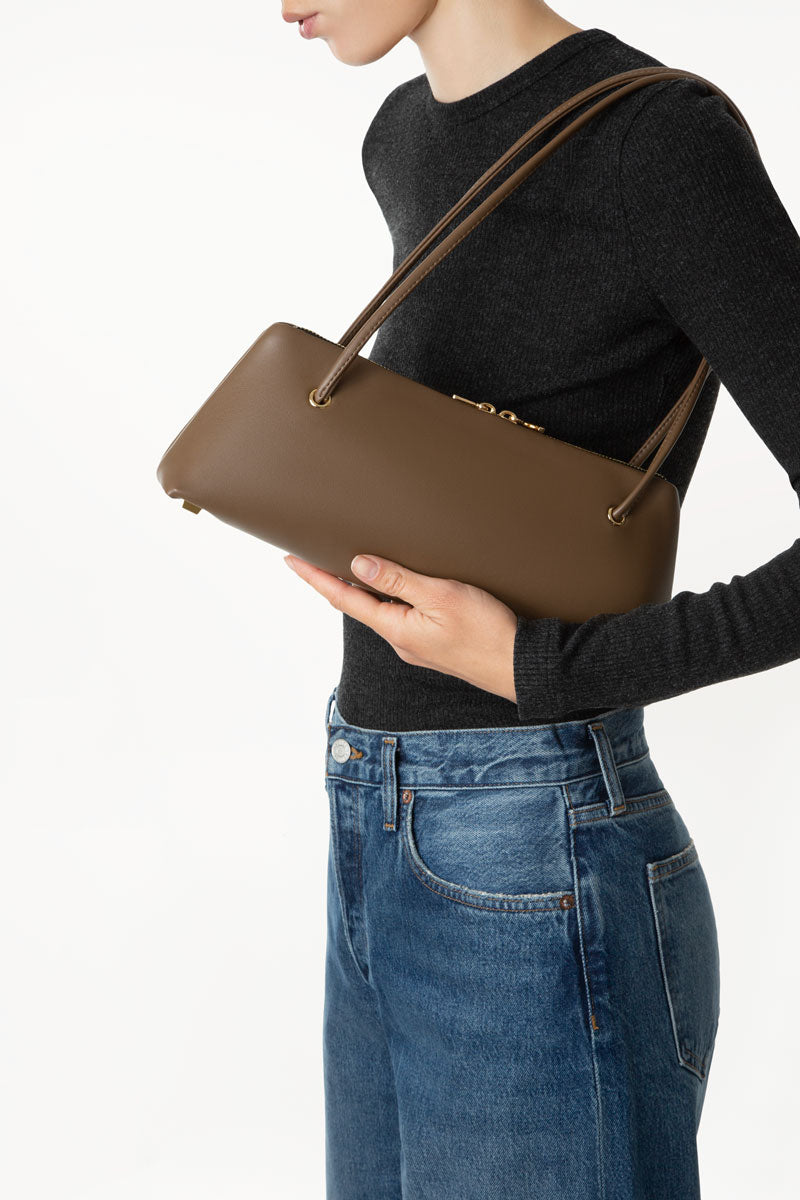 Taupe Leslie Shoulder Bag