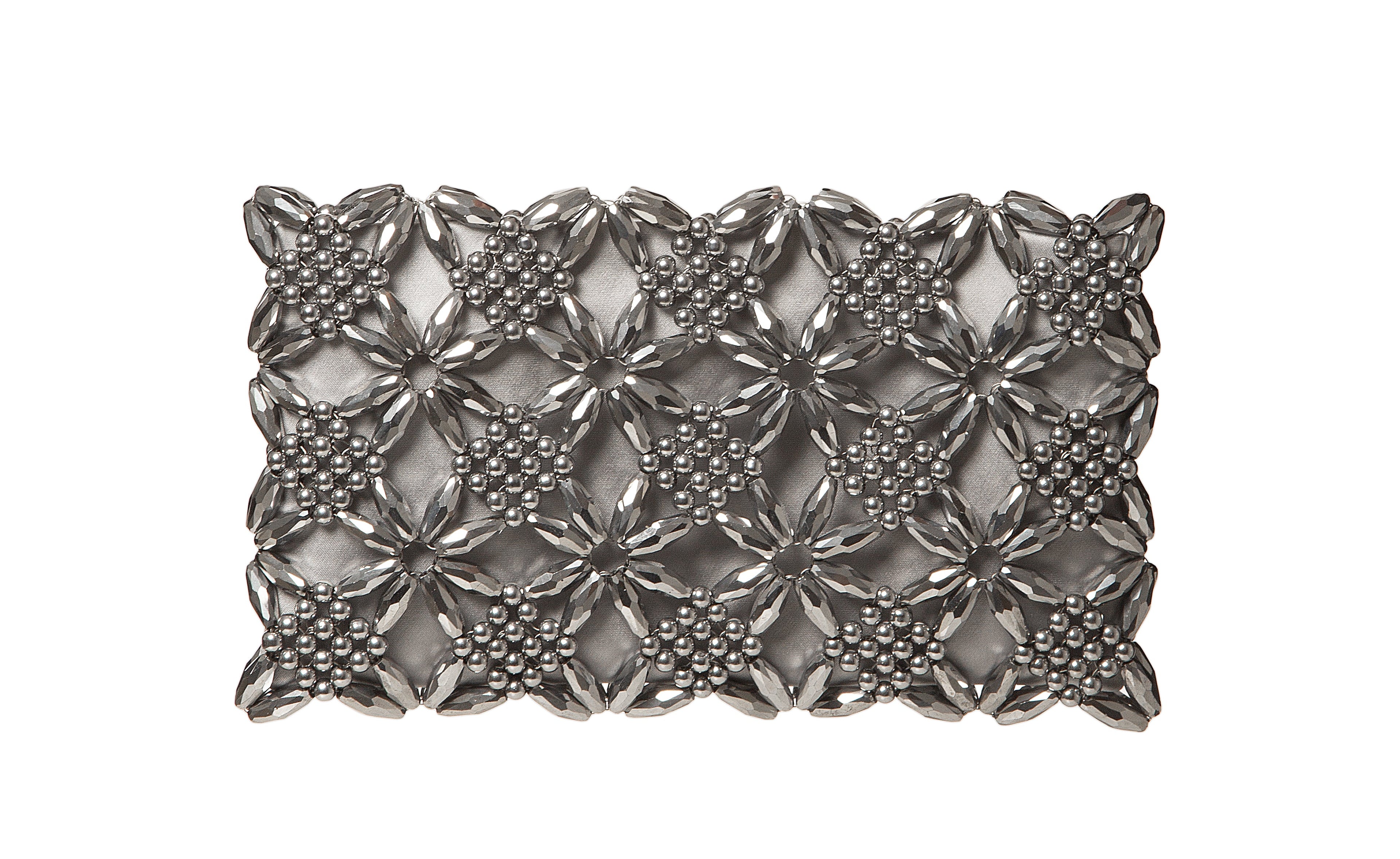 Silver Rhea Clutch