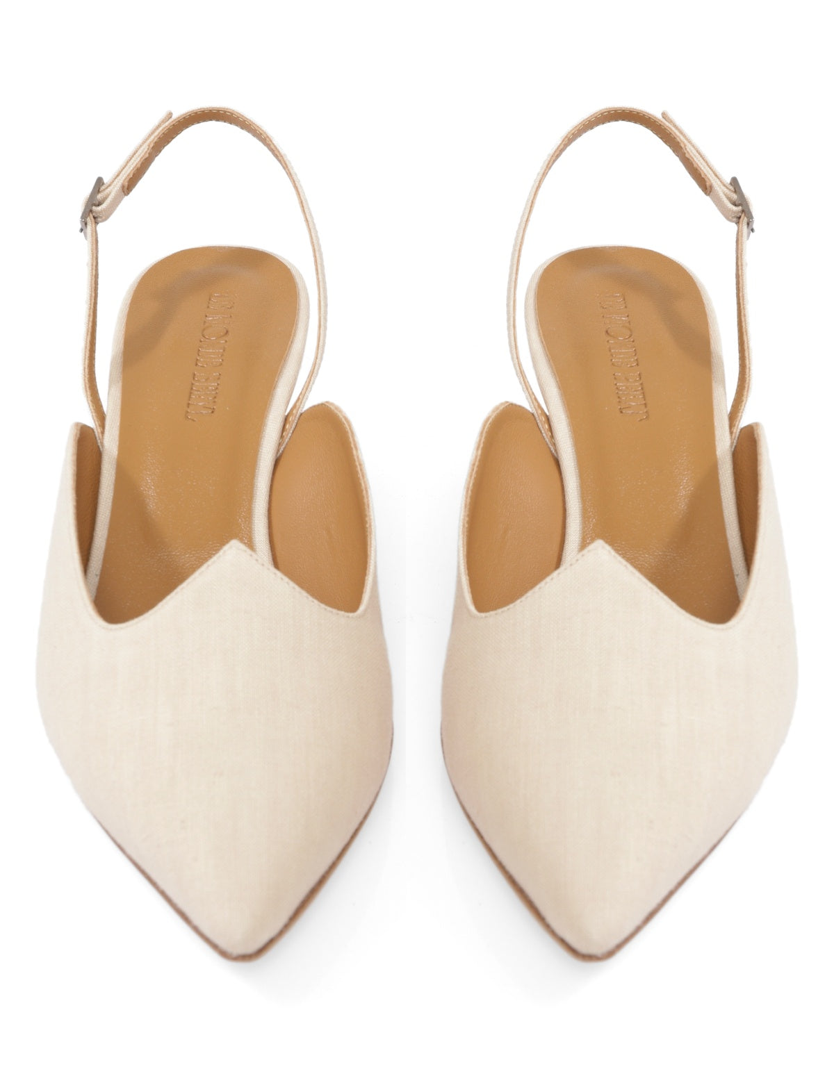 Cream Slingback Pumps