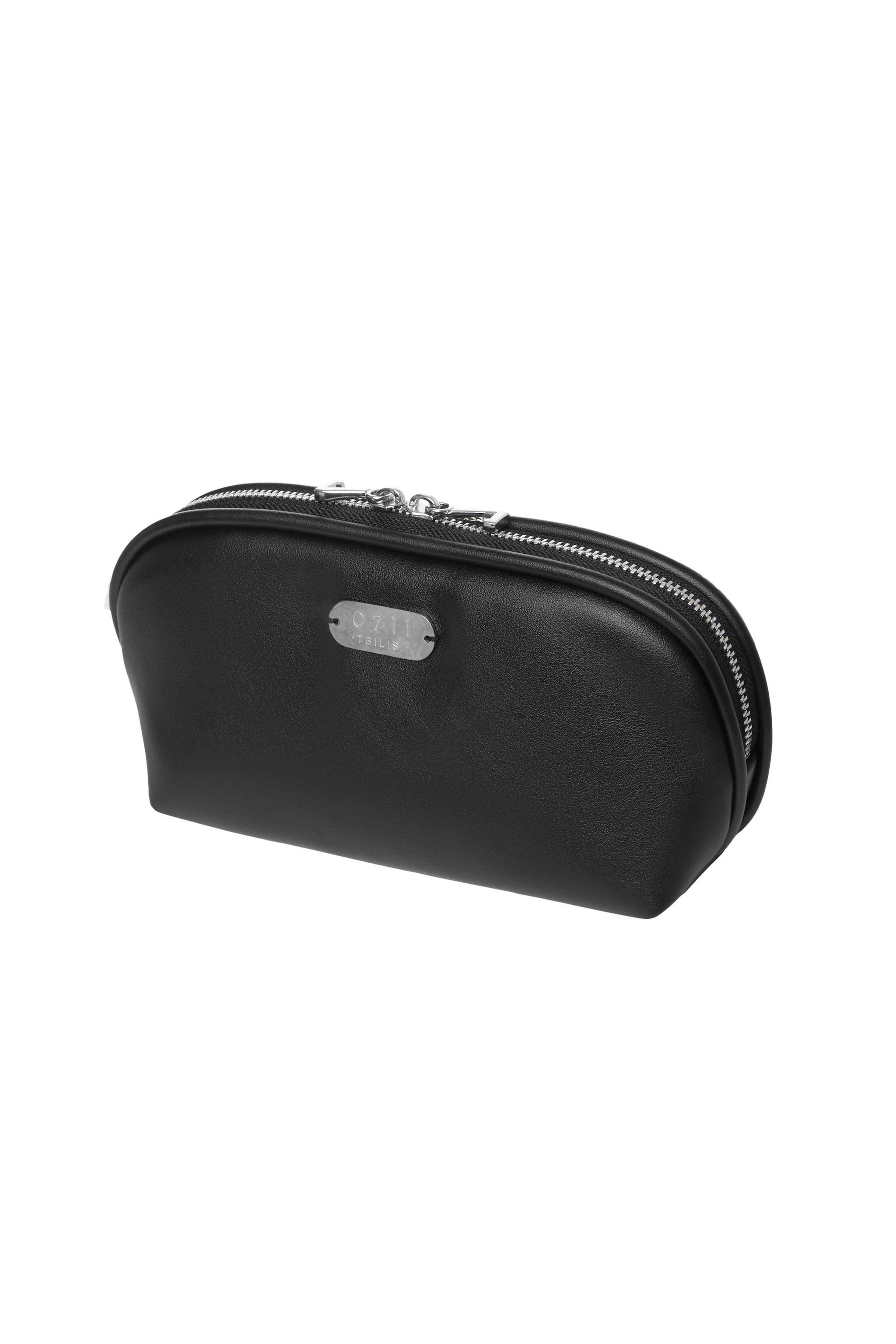 Small Black Vi Cosmetic Bag