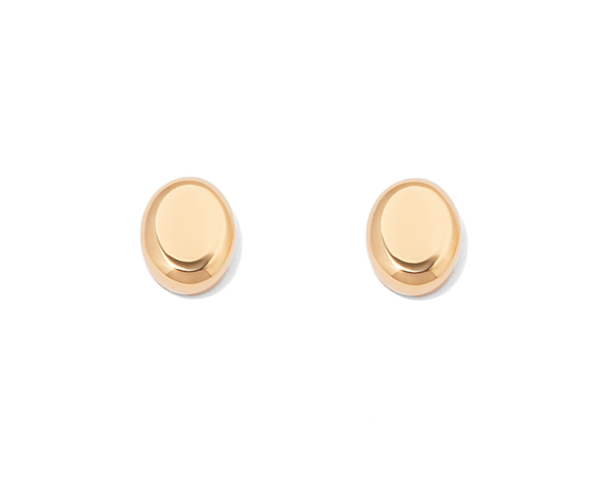 Solid Oval Cut Earrings