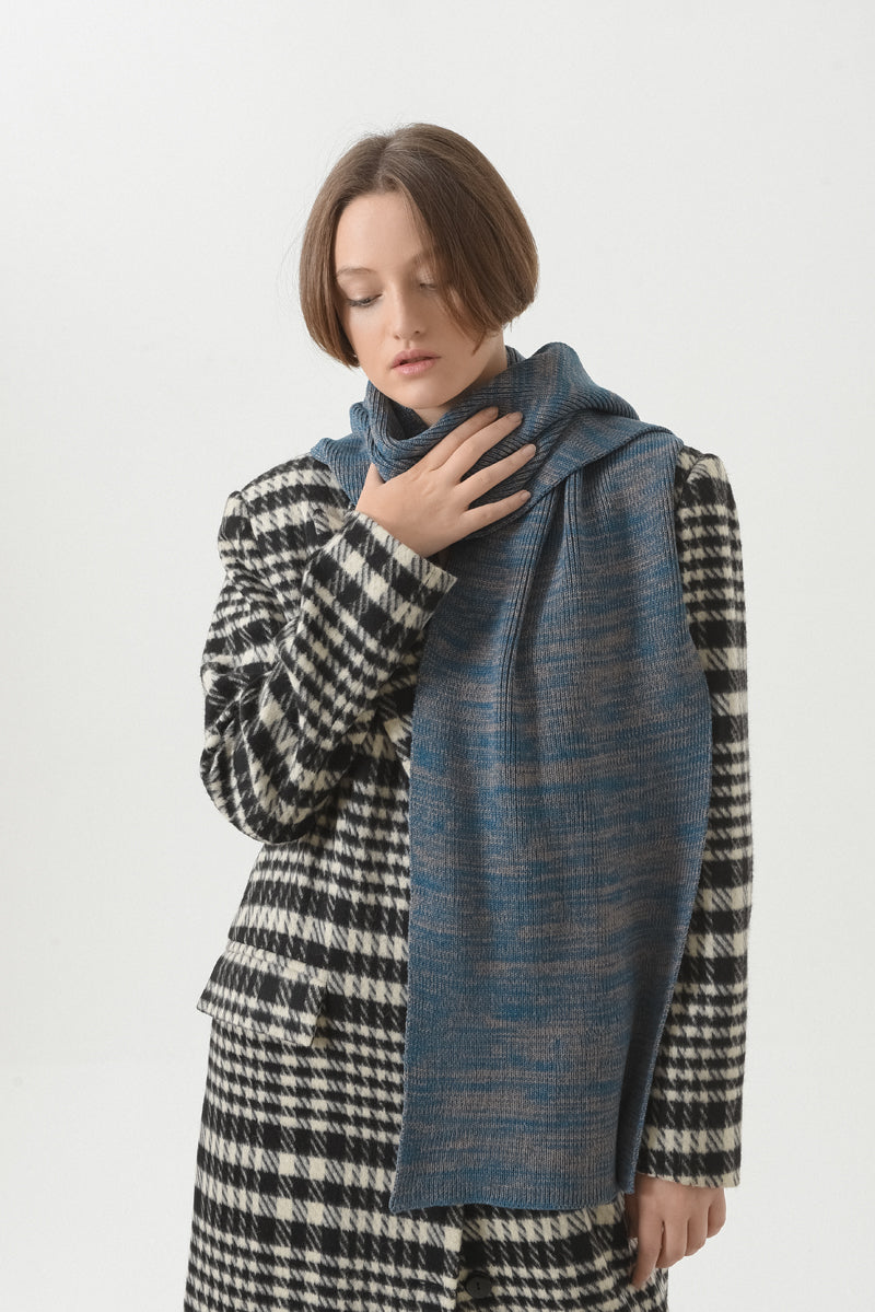 Teal & Grey Scarf