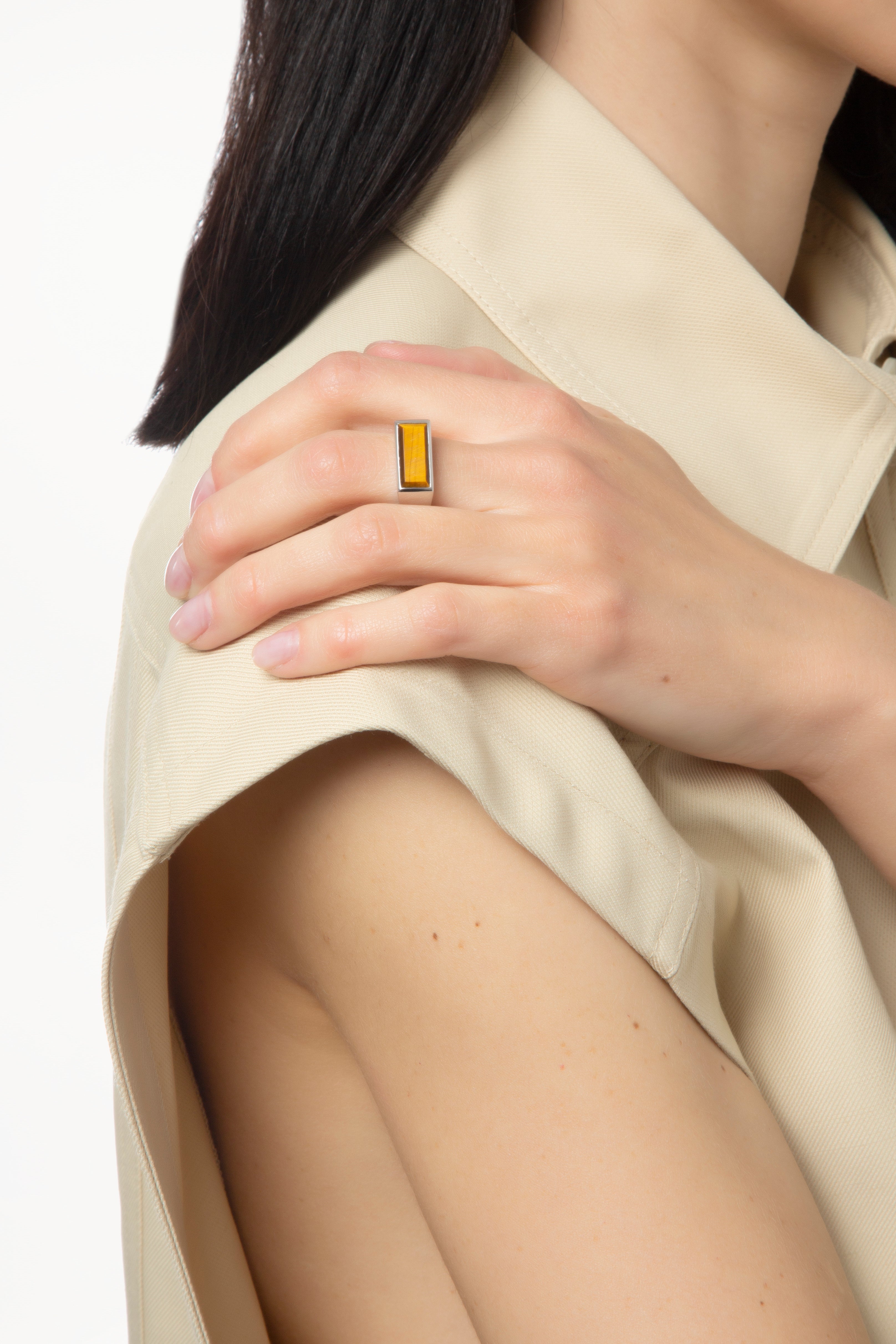 Peaky Ring Tiger Eye