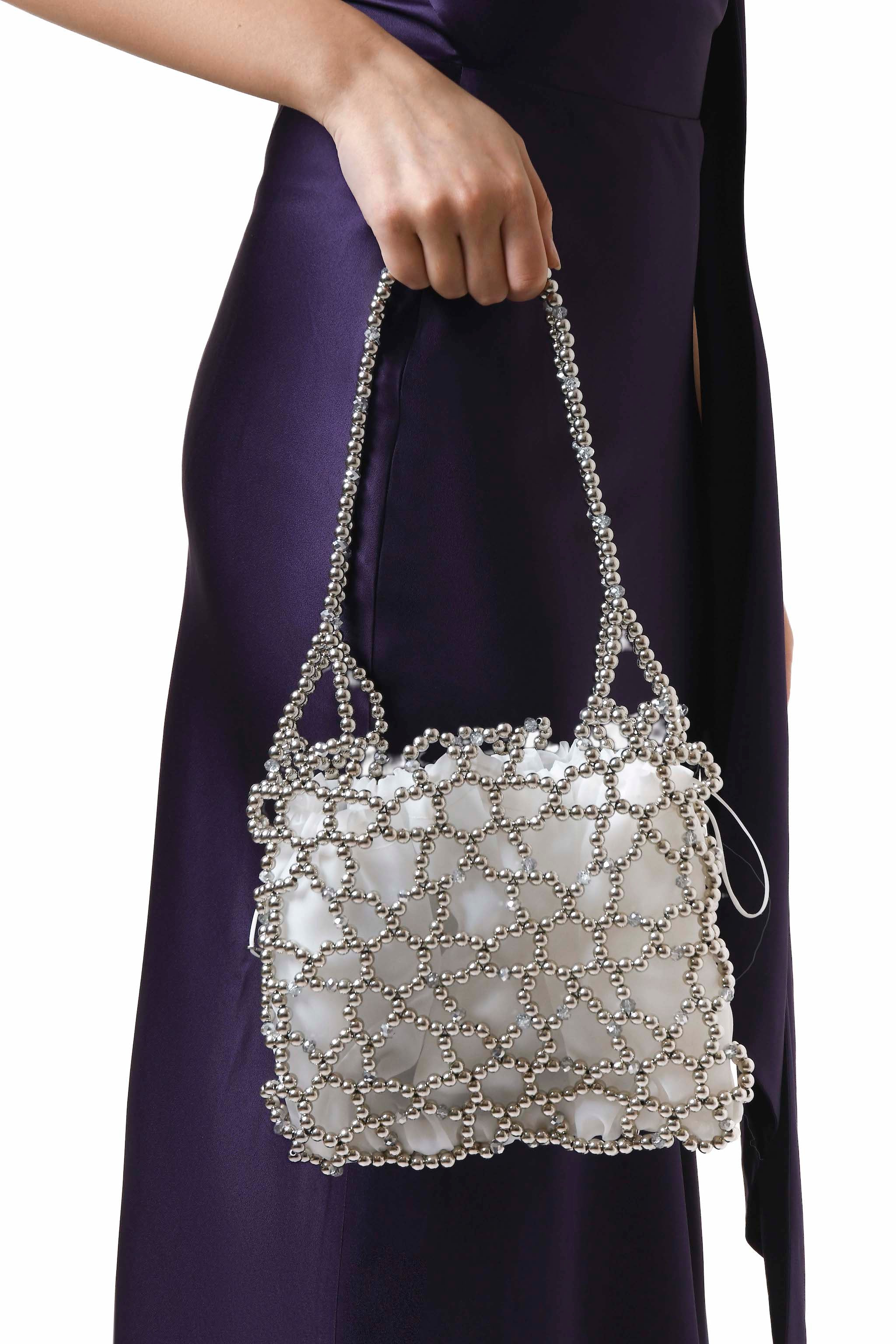 Silver Jasmine Shoulder Bag