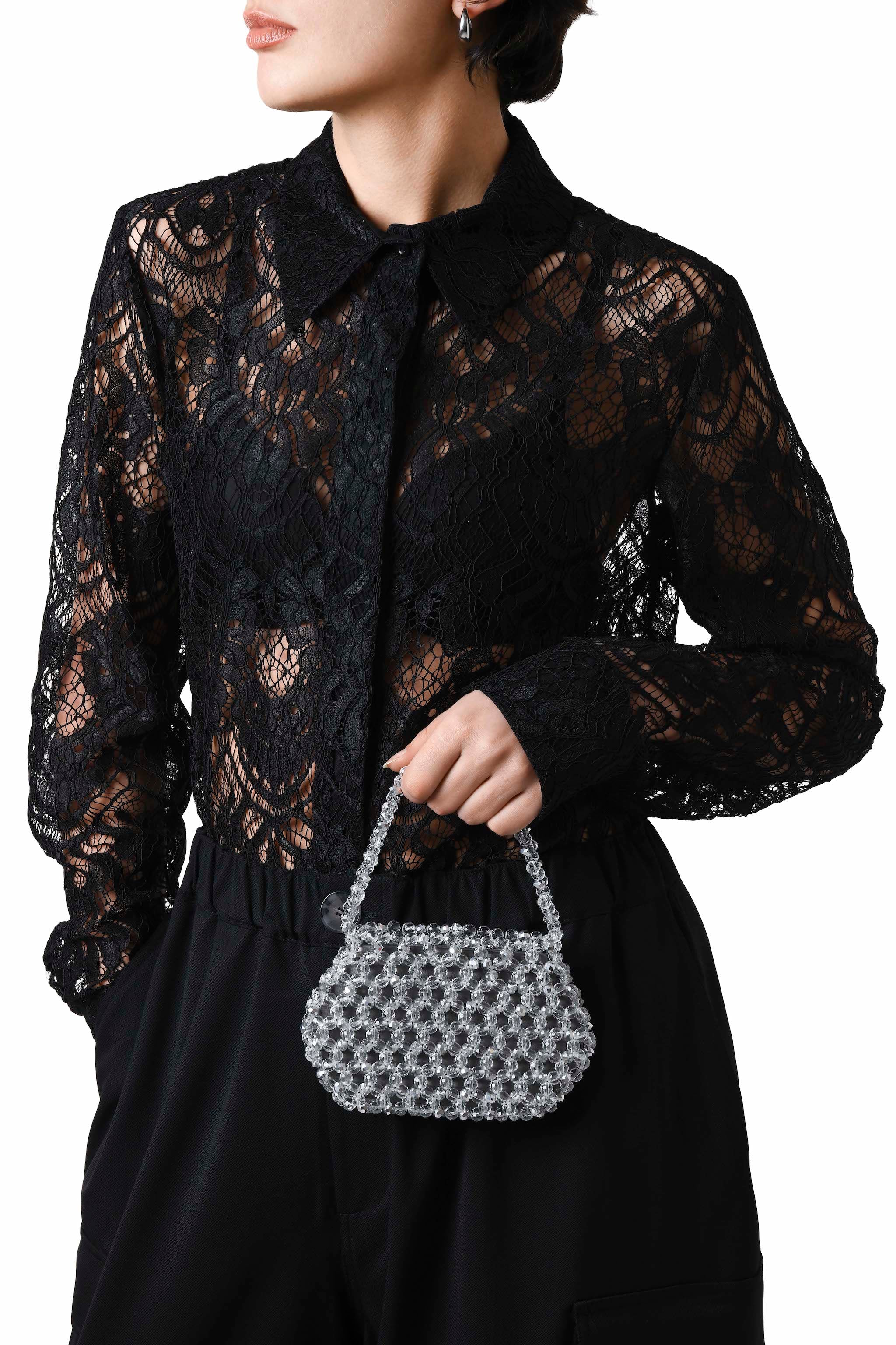 Transparent & Silver Ella Mini Bag
