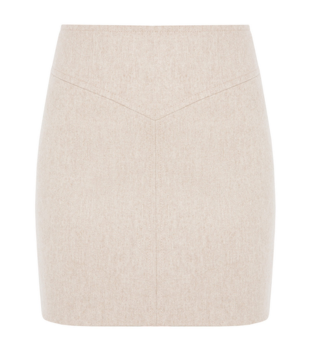Oatmeal Panelled Skirt