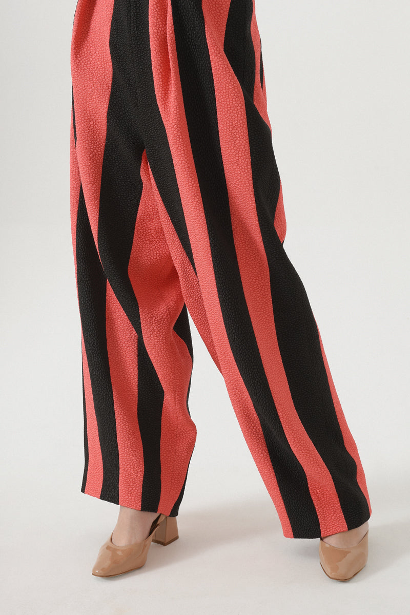 Red Striped Culottes