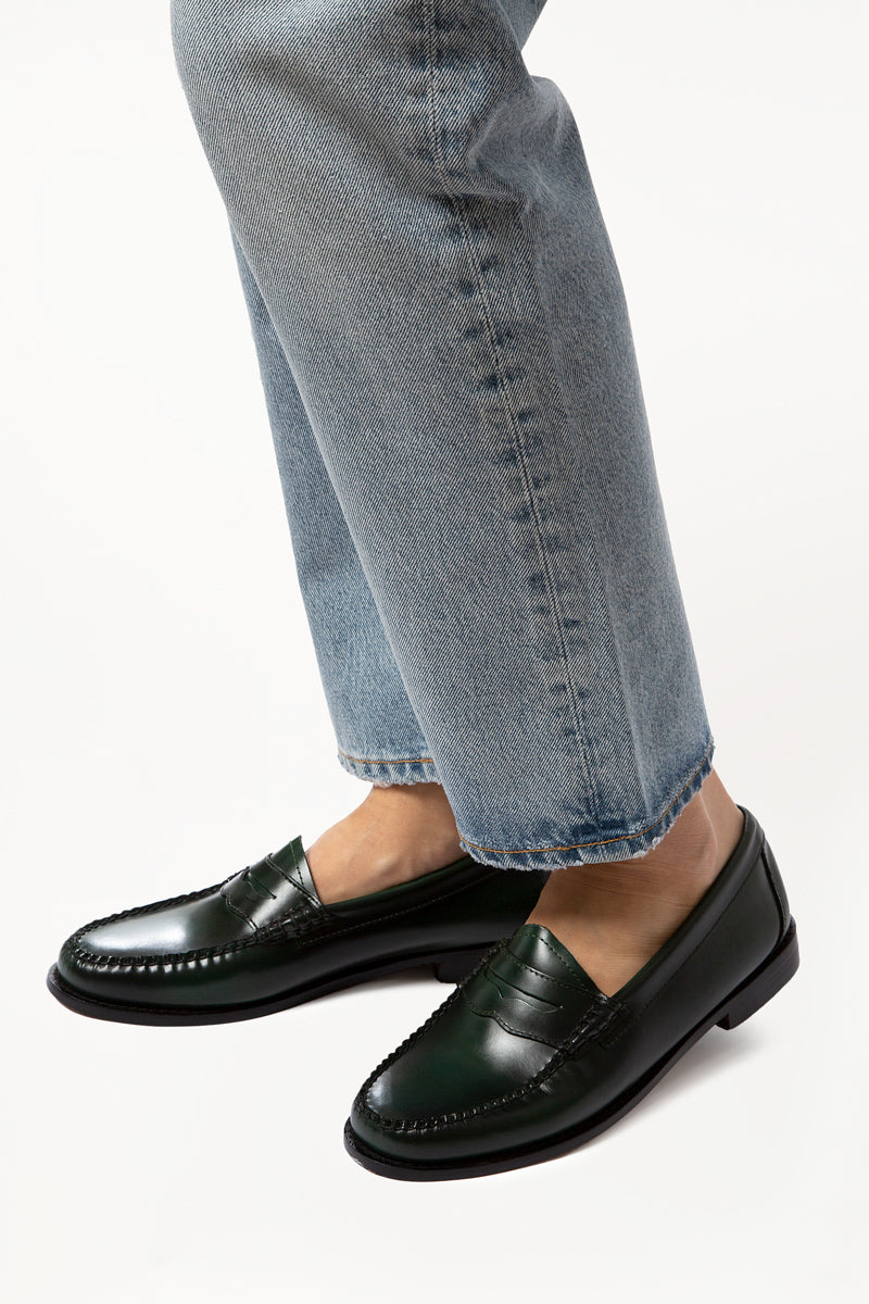 Weejuns Dark Green Penny Loafers