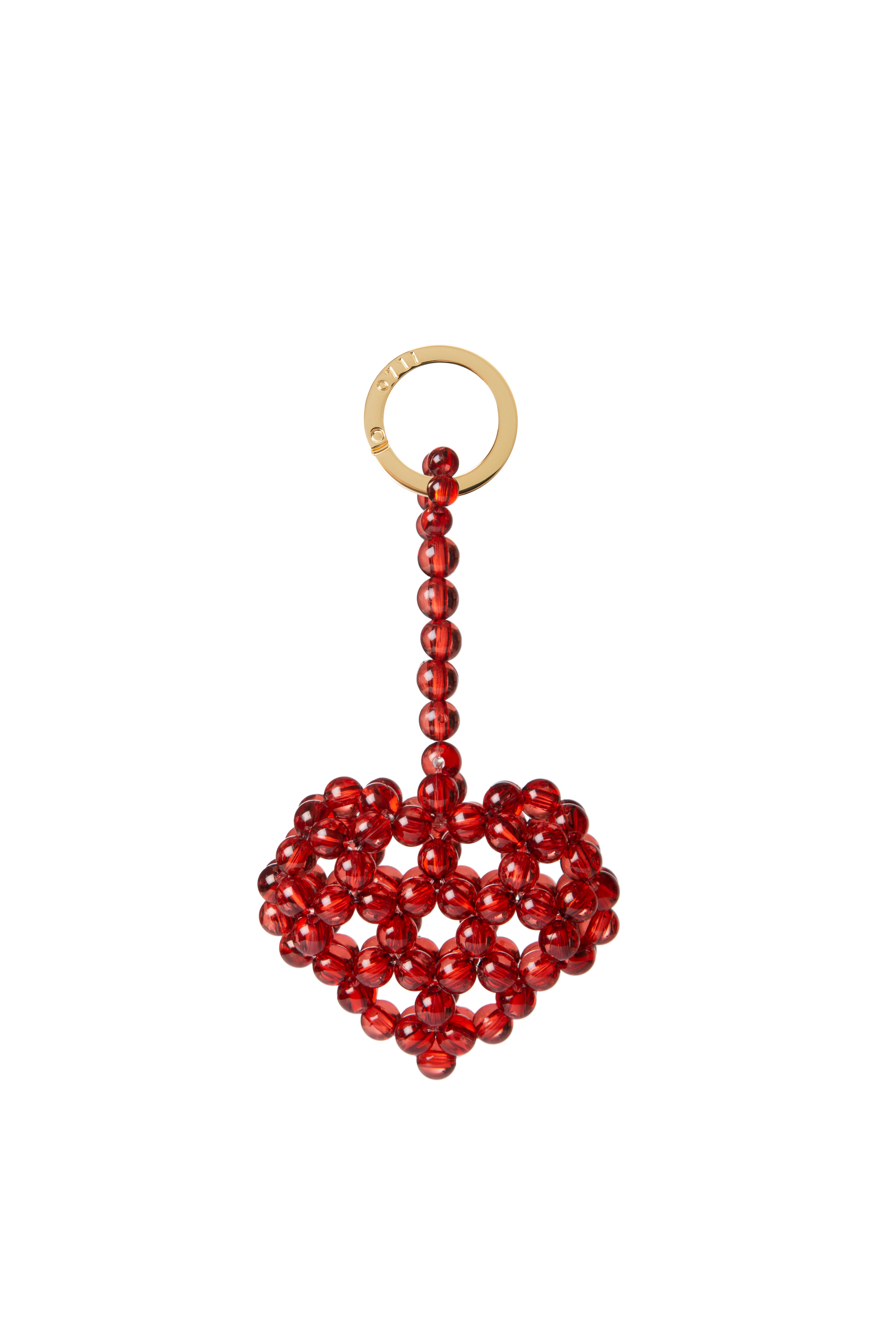 Pomegranate Heart-Shaped Keychain