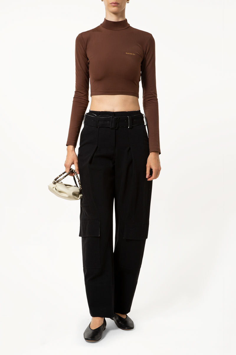 Chocolate Logo Turtleneck