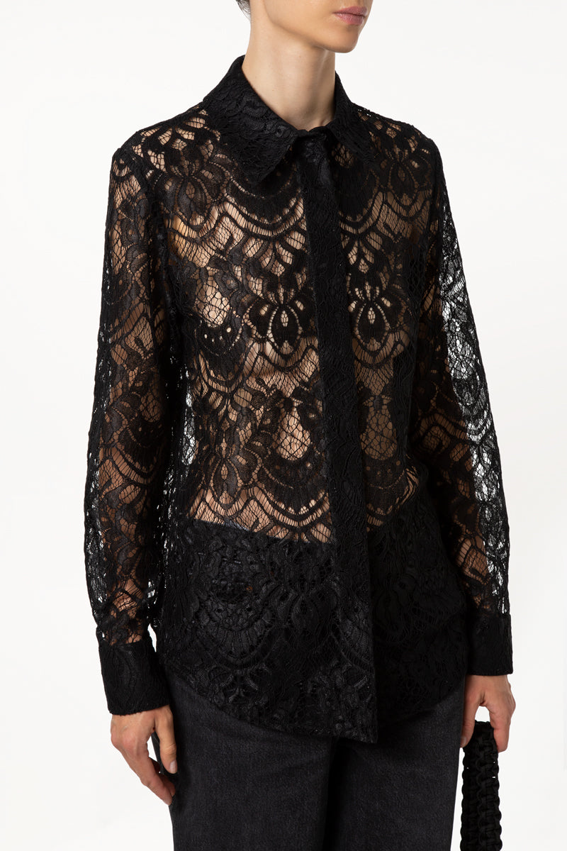 Black Lace Shirt