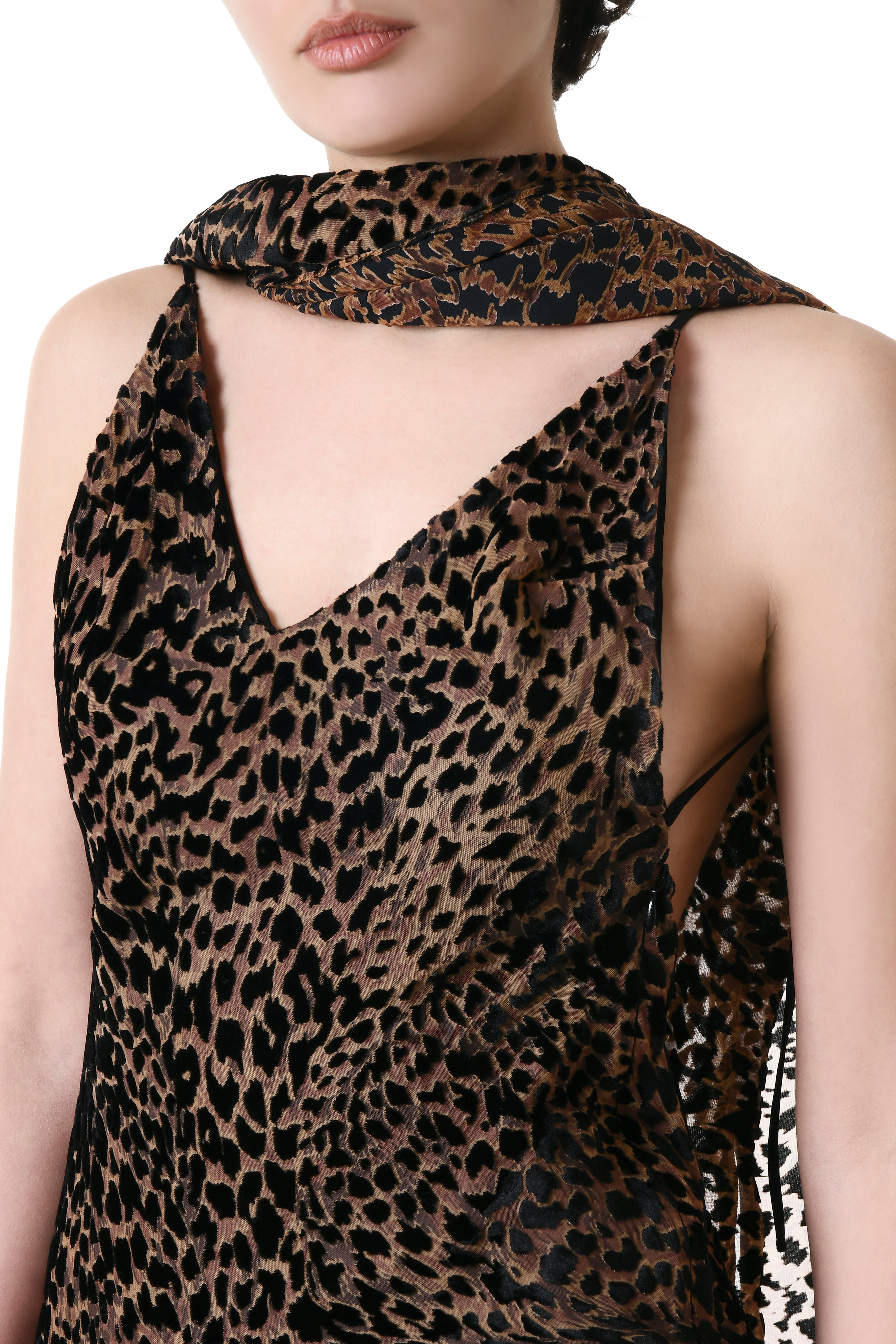 Multicolor Scarf Dress