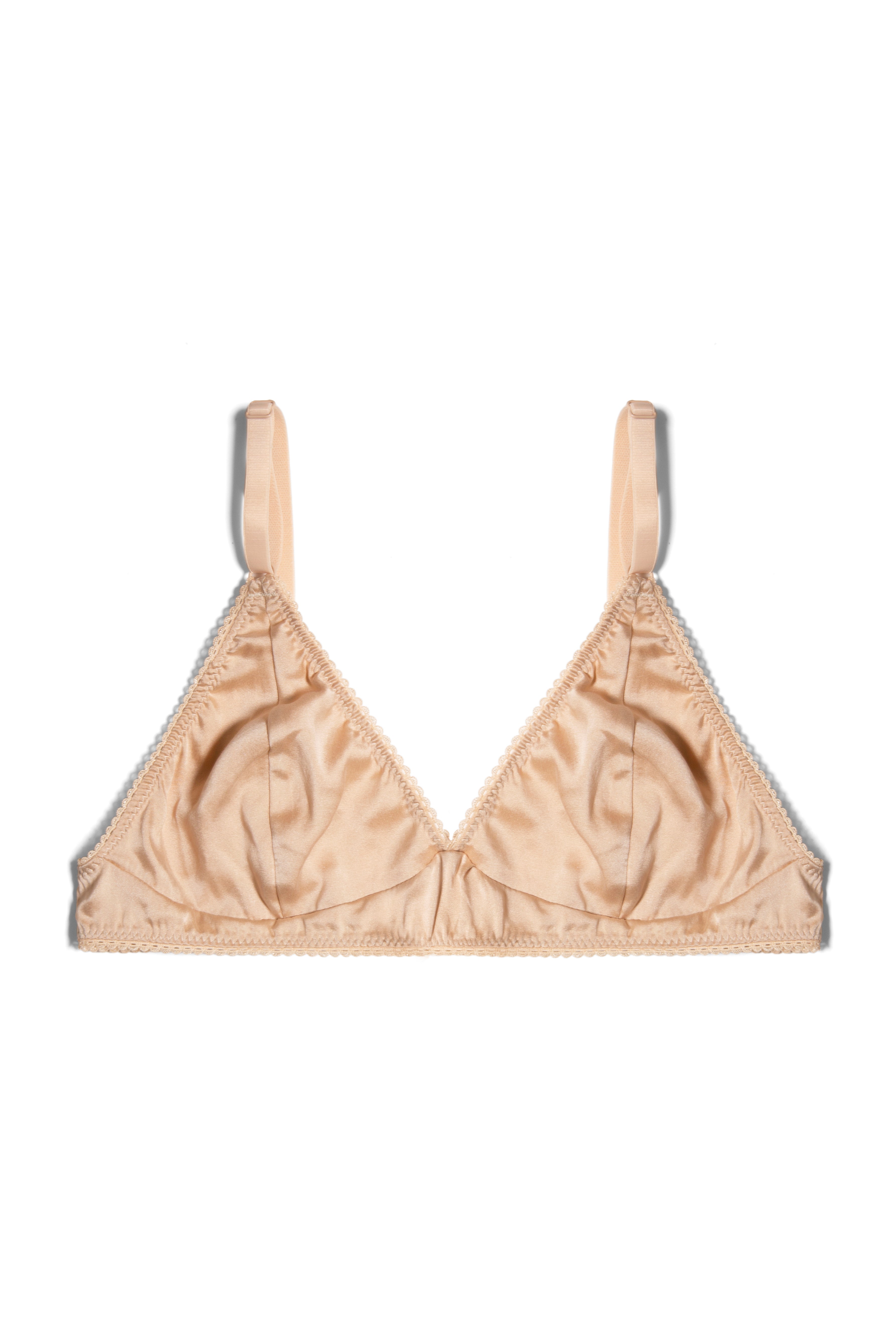 Cream Triangle Bralette