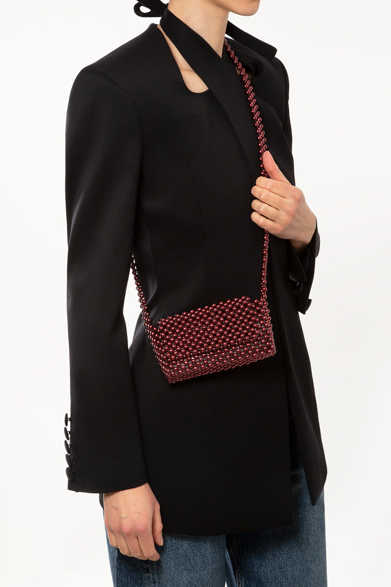 Burgundy Mini Carla Bag