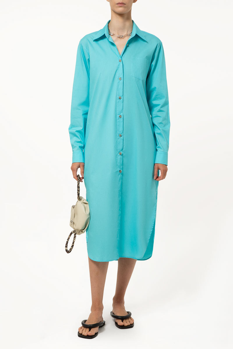 Turquoise Longline Shirt