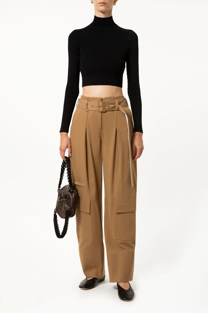 Black Rib Turtleneck