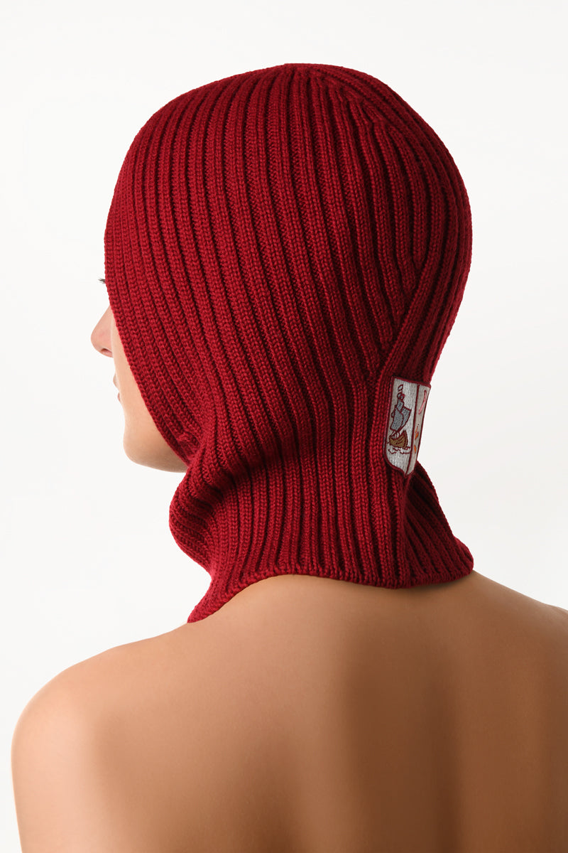 Burgundy Balaclava