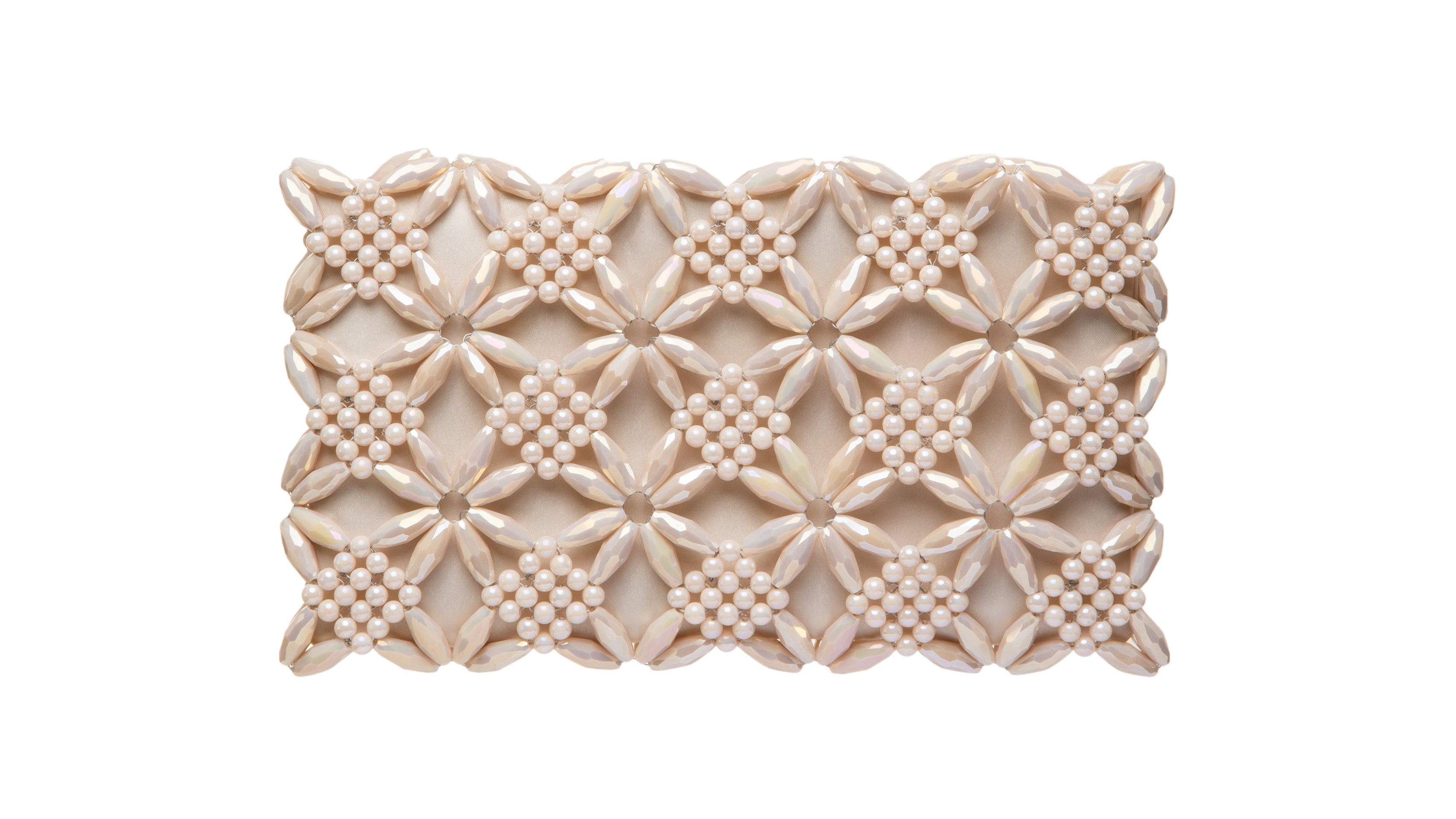 Cream Rhea Clutch
