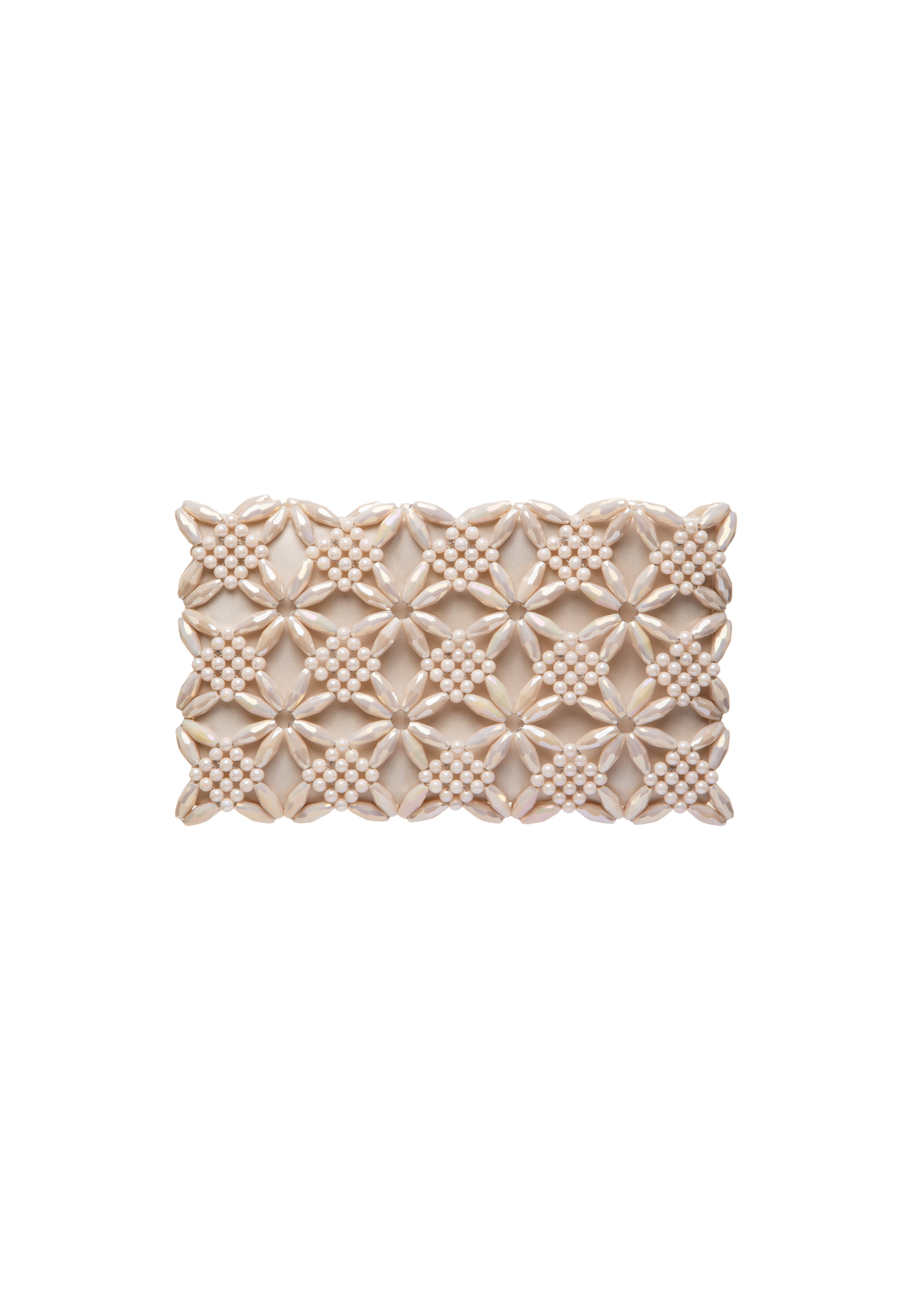 Cream Rhea Clutch