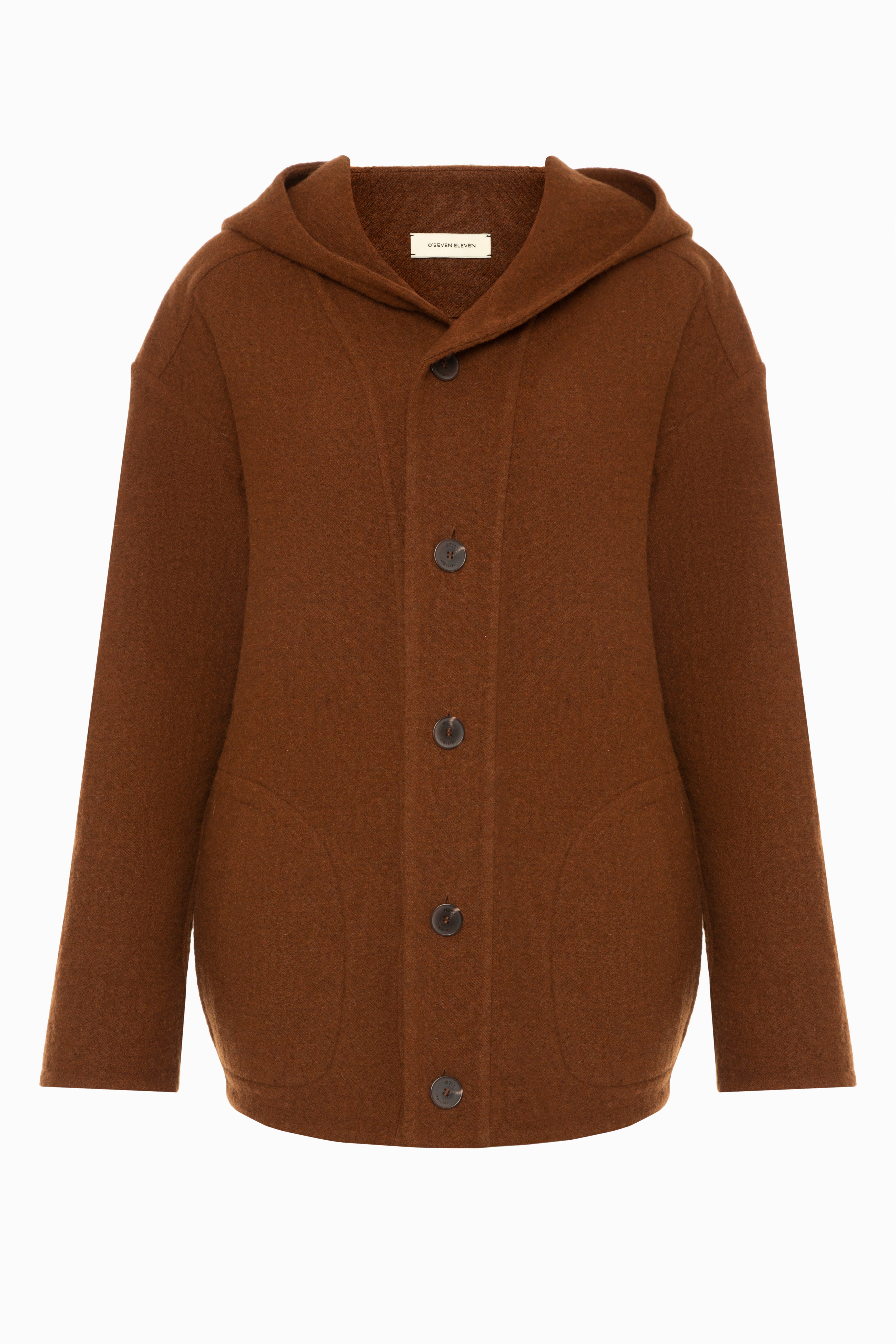 Cognac Hooded Jacket