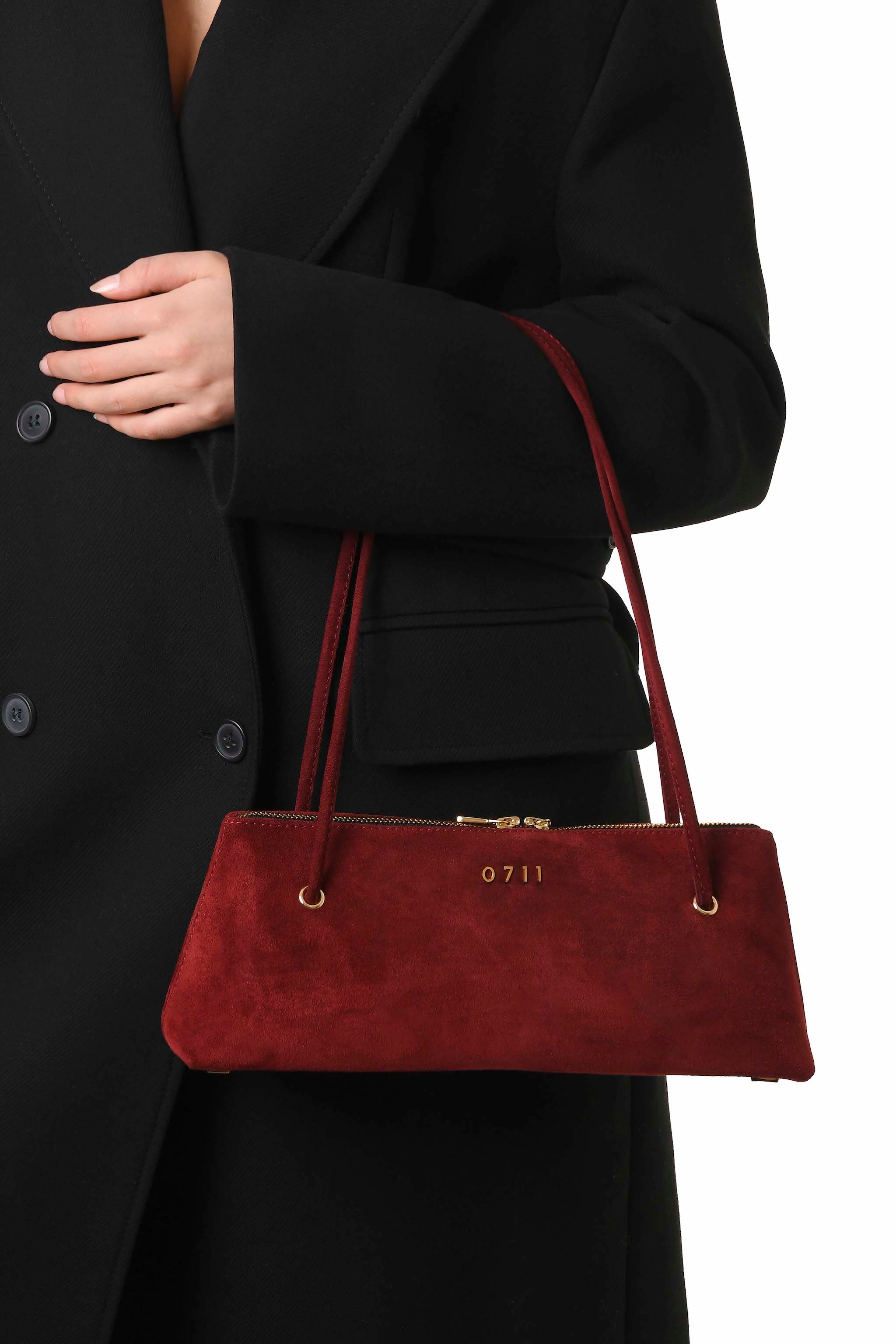 Burgundy Leslie Shoulder Bag