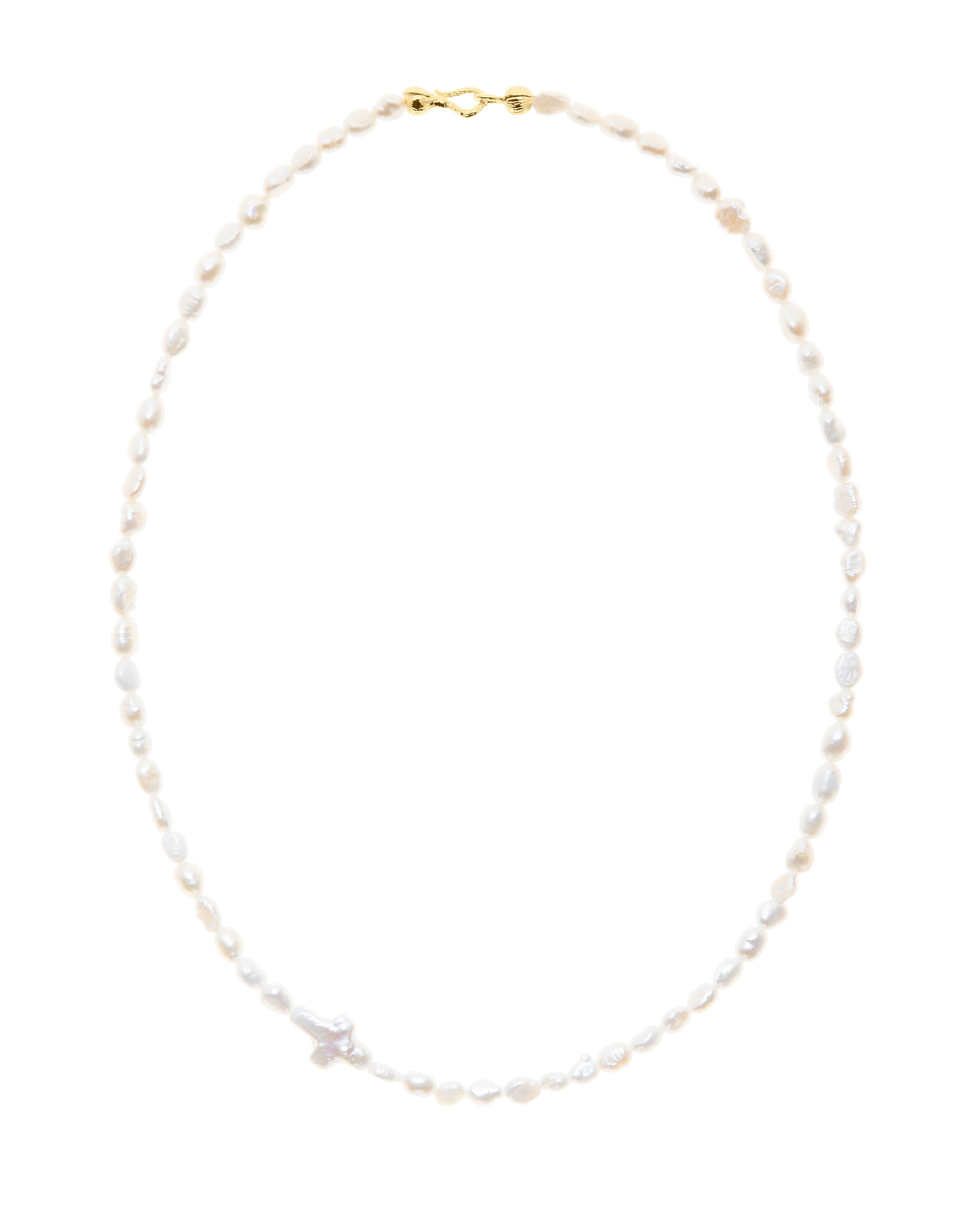 Pearl Necklace with Cross