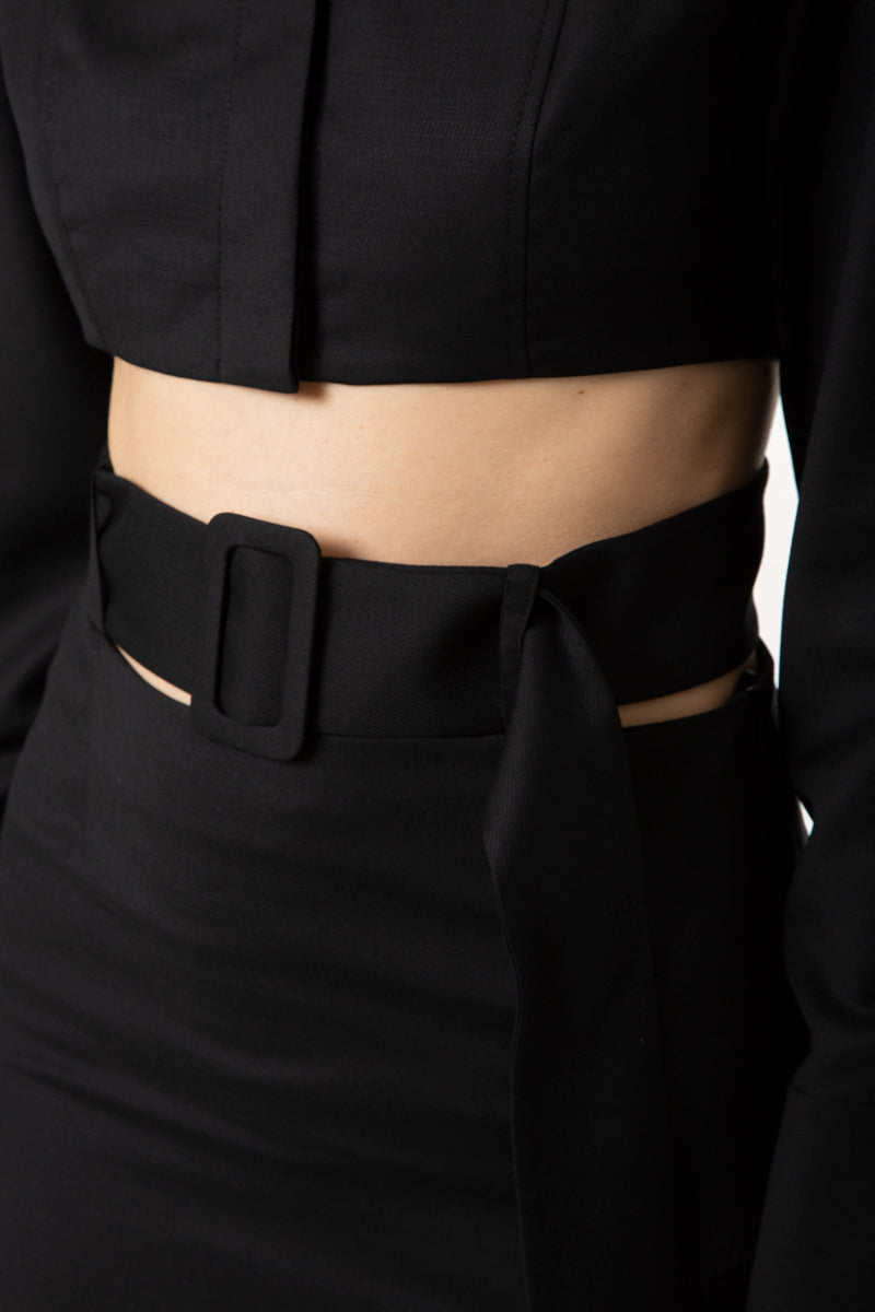 Black Belt Dress