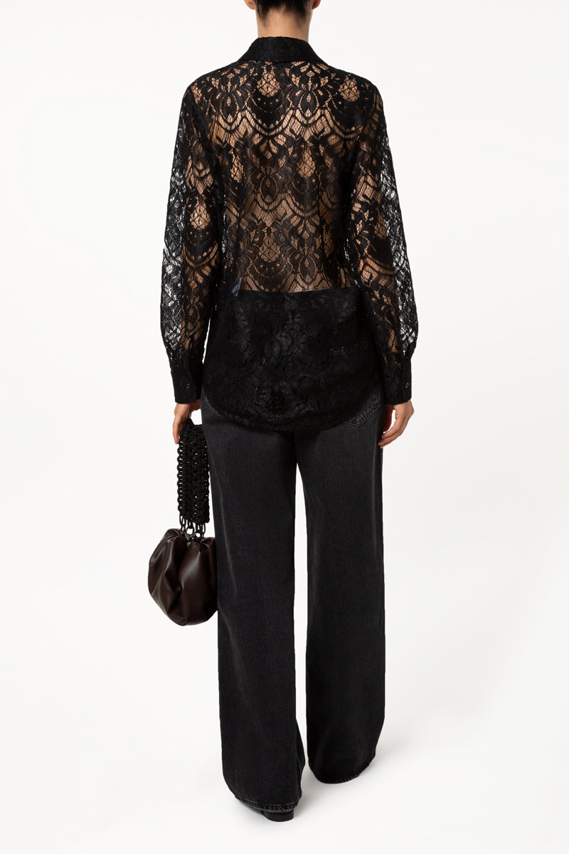 Black Lace Shirt