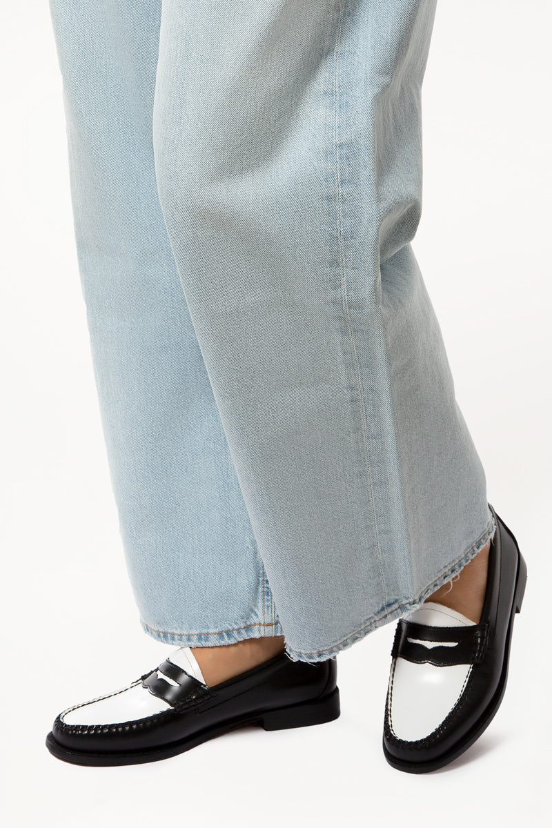 Weejuns Black/White Penny Loafers