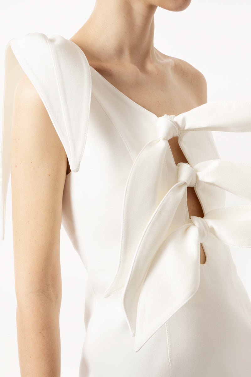 Leaf Knot Mini Dress