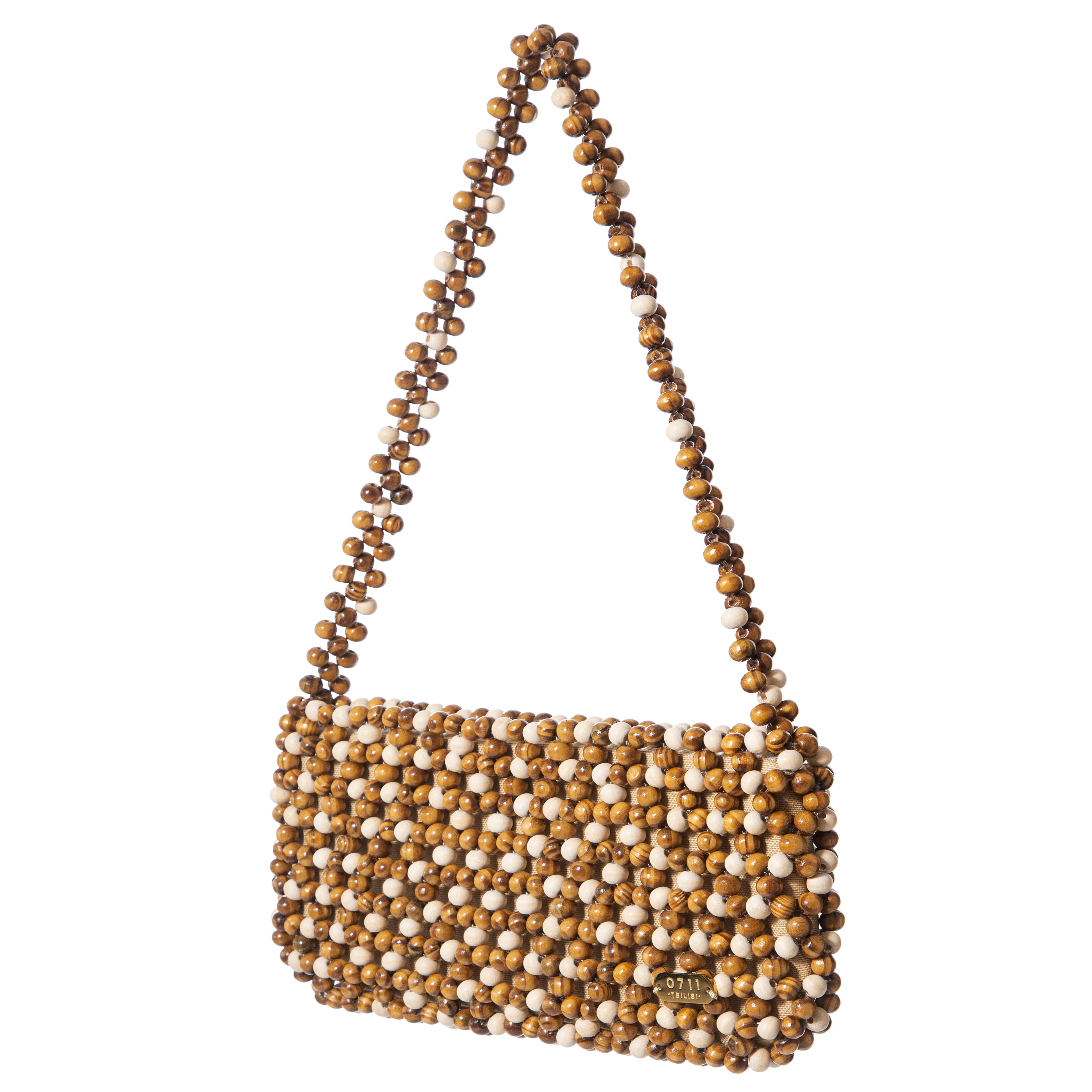 Beige & Brown May Shoulder Bag