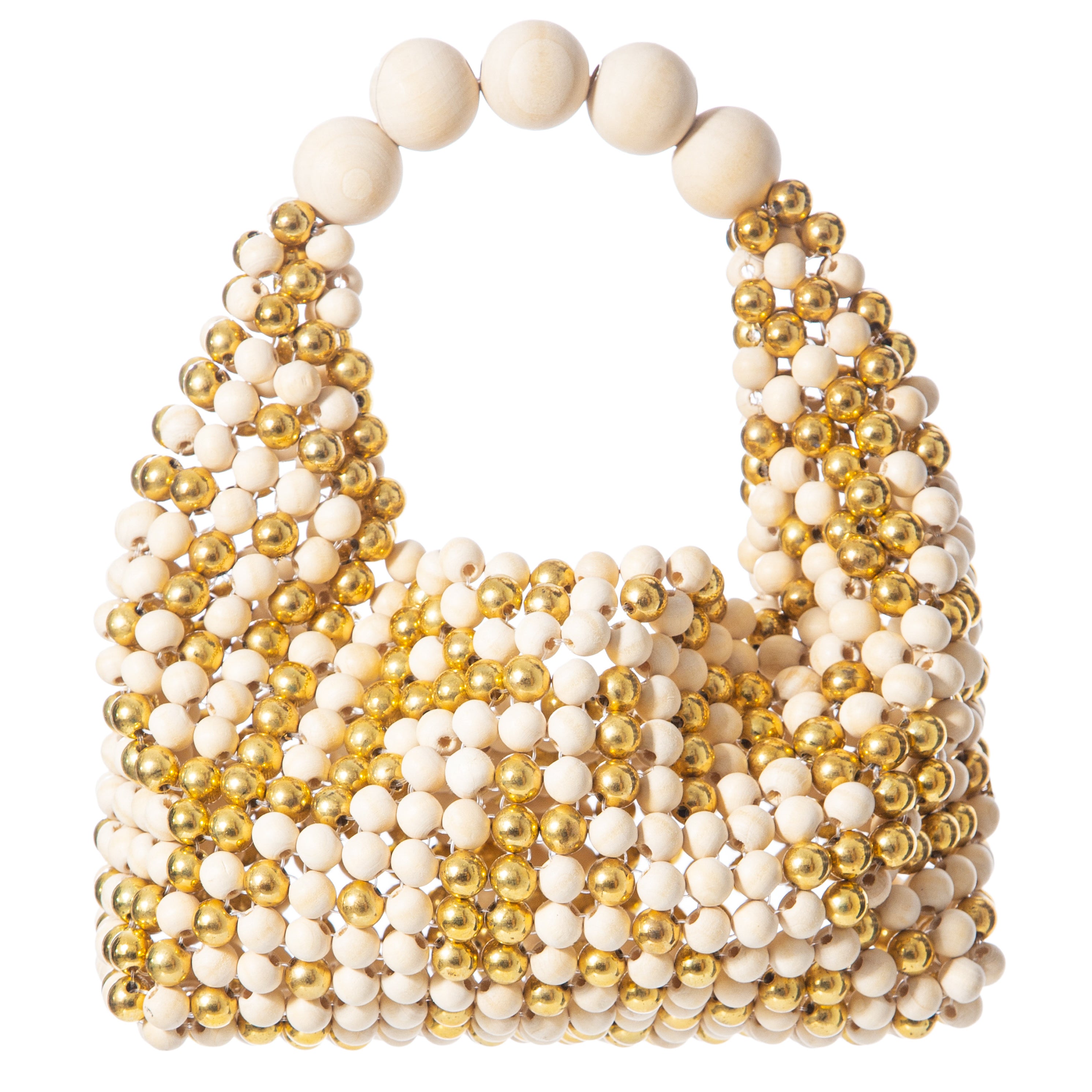 Beige & Gold Medium Jodie Bag