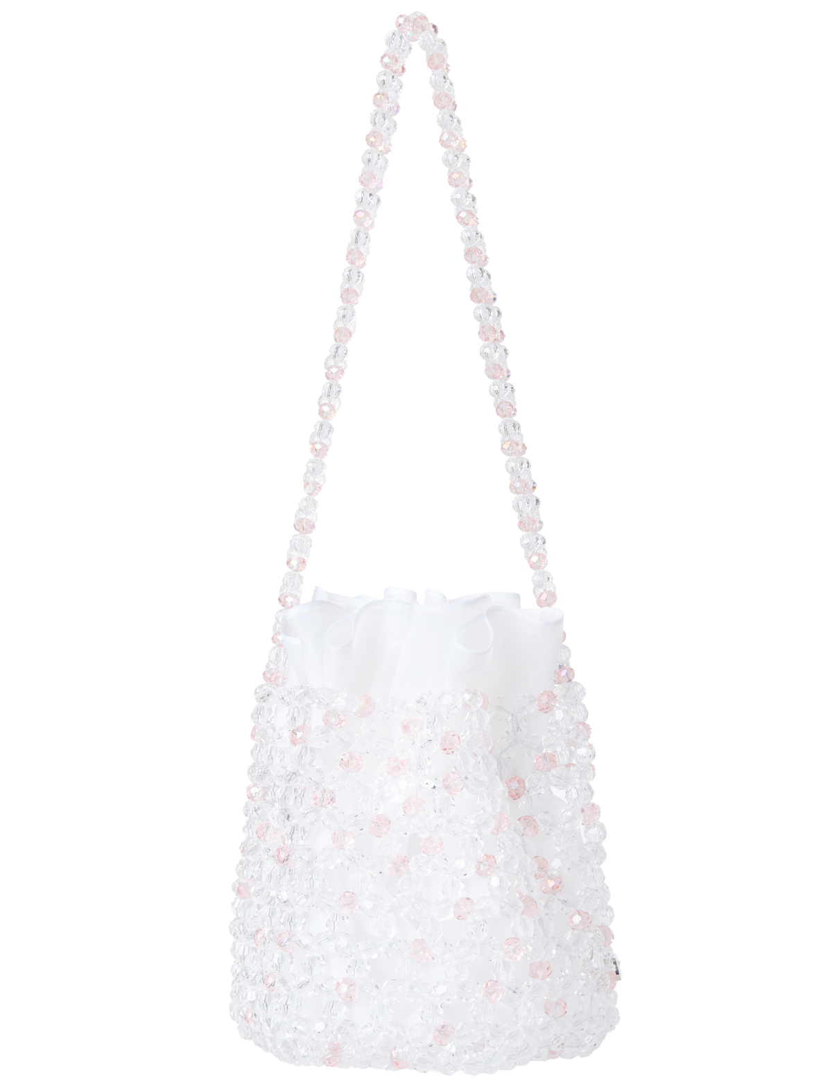 Transparent & Blush Bibi Bucket Bag