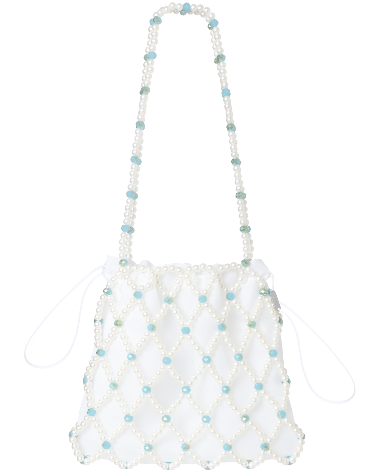 Ivory & Turquoise Belle Shoulder Bag