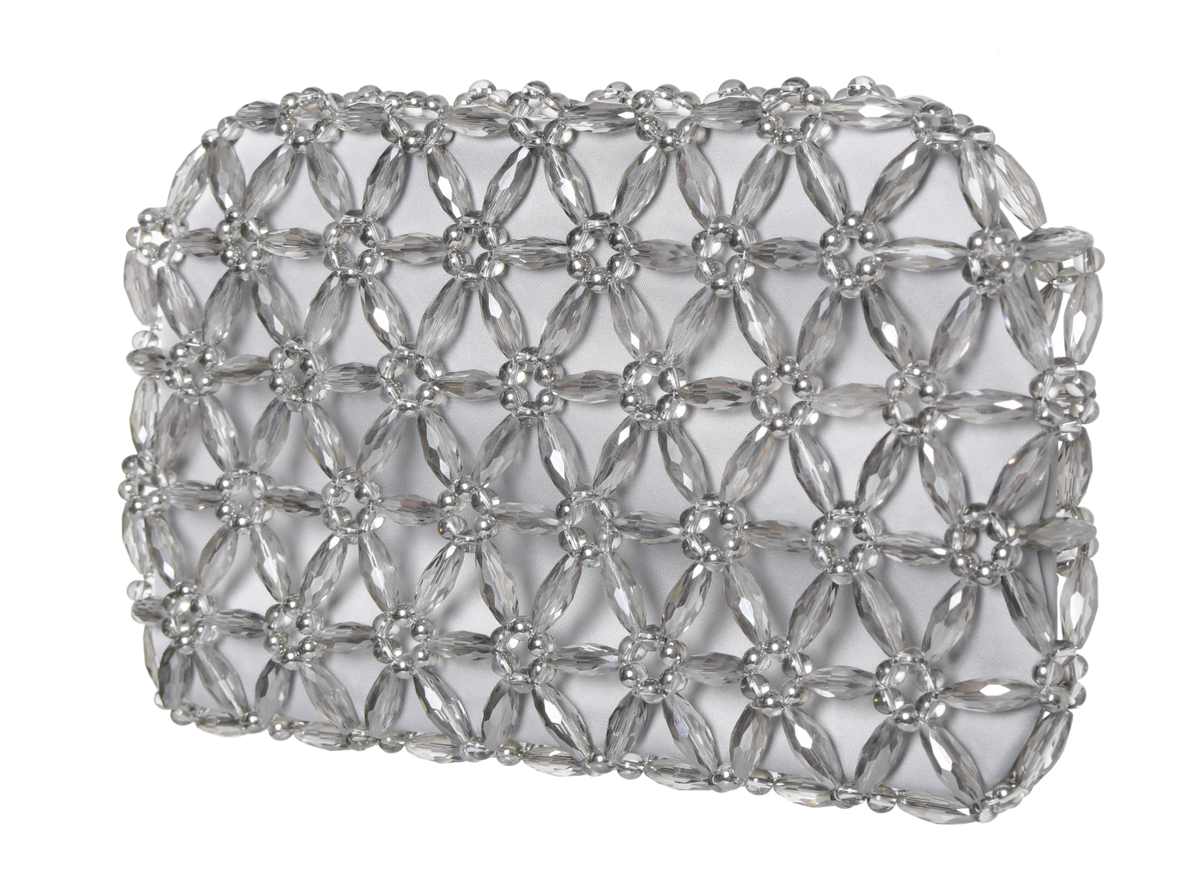 Grey Large Tebea Clutch