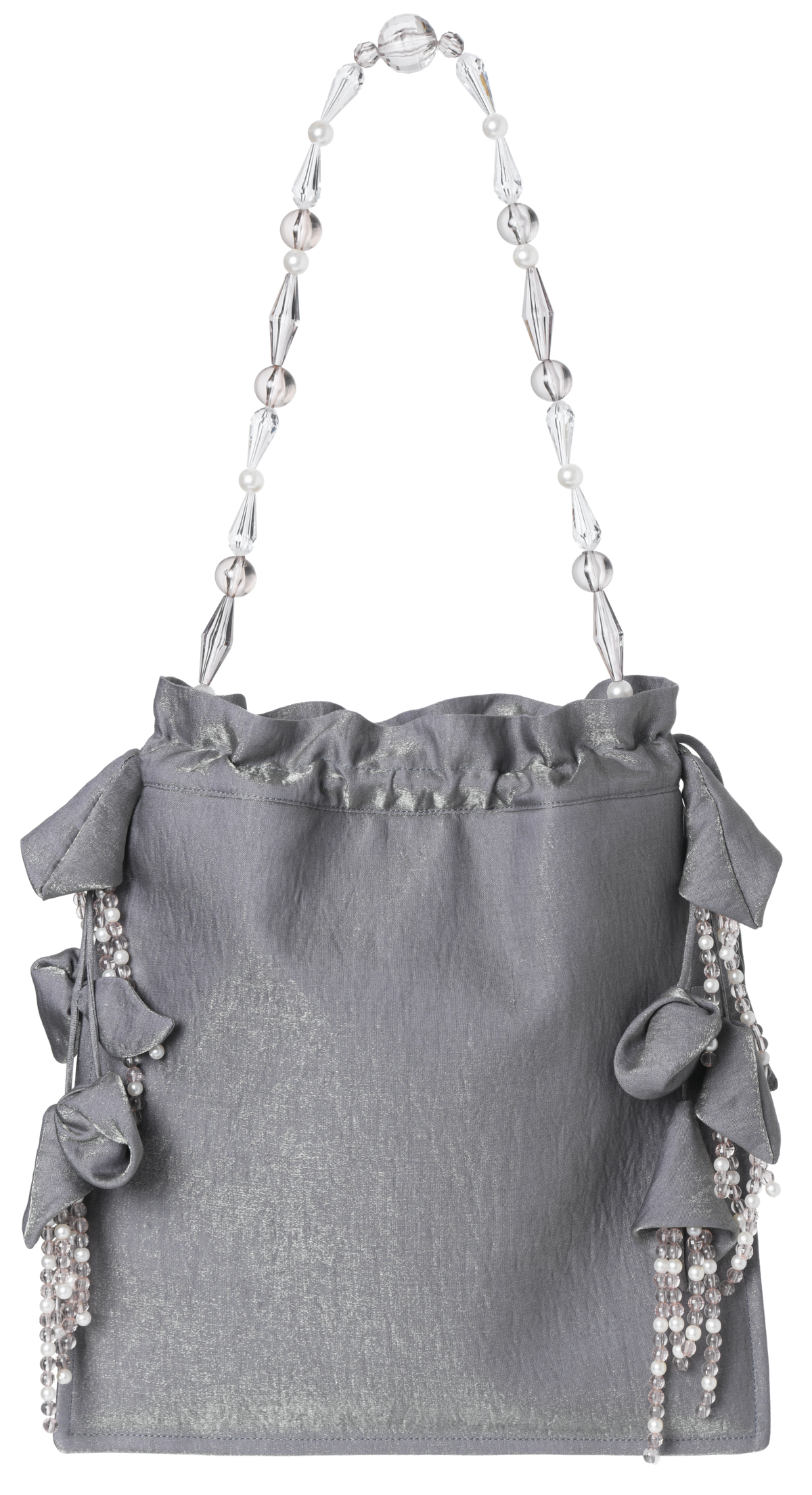 Iridescent Grey Rosie Shoulder Bag
