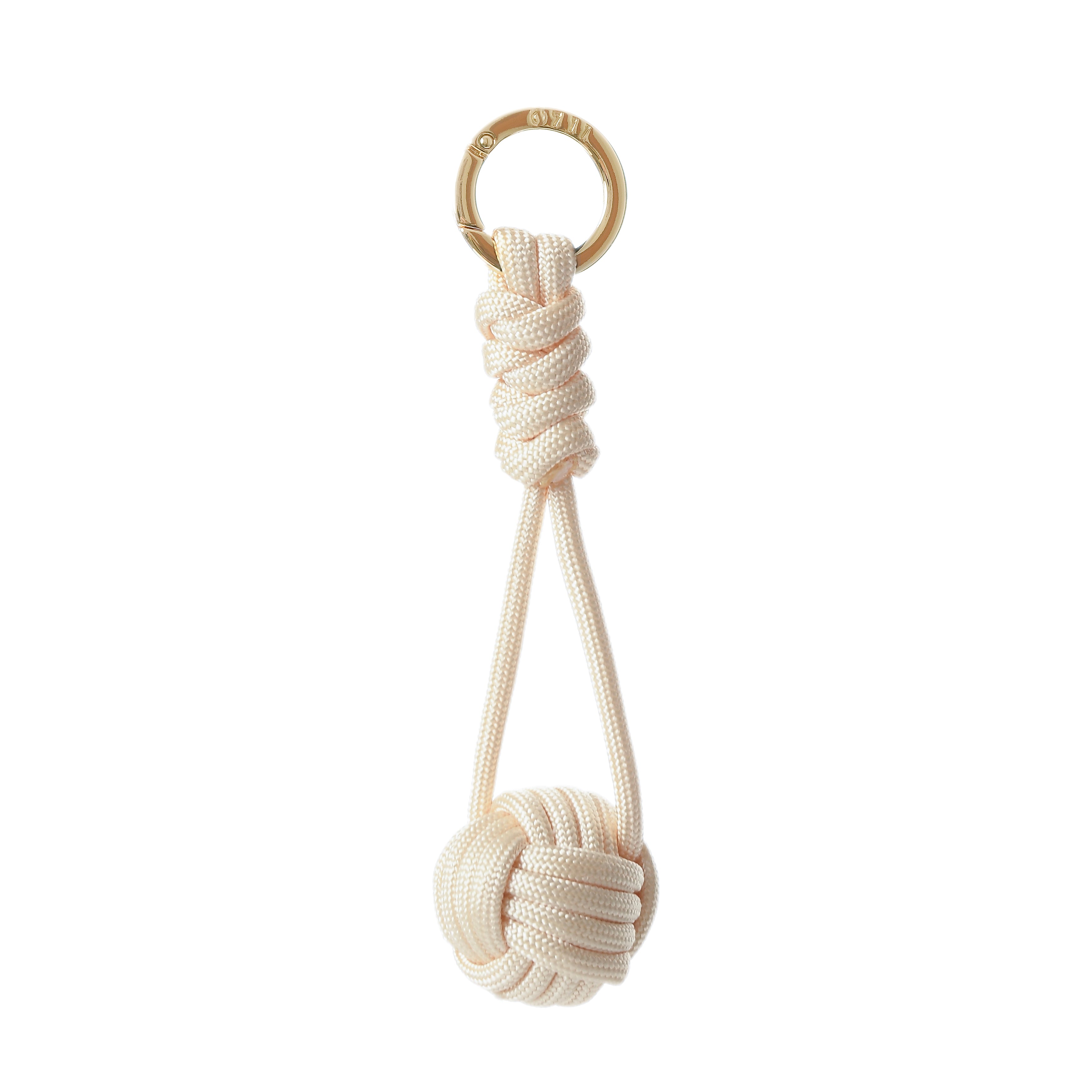 Beige Ball Keychain