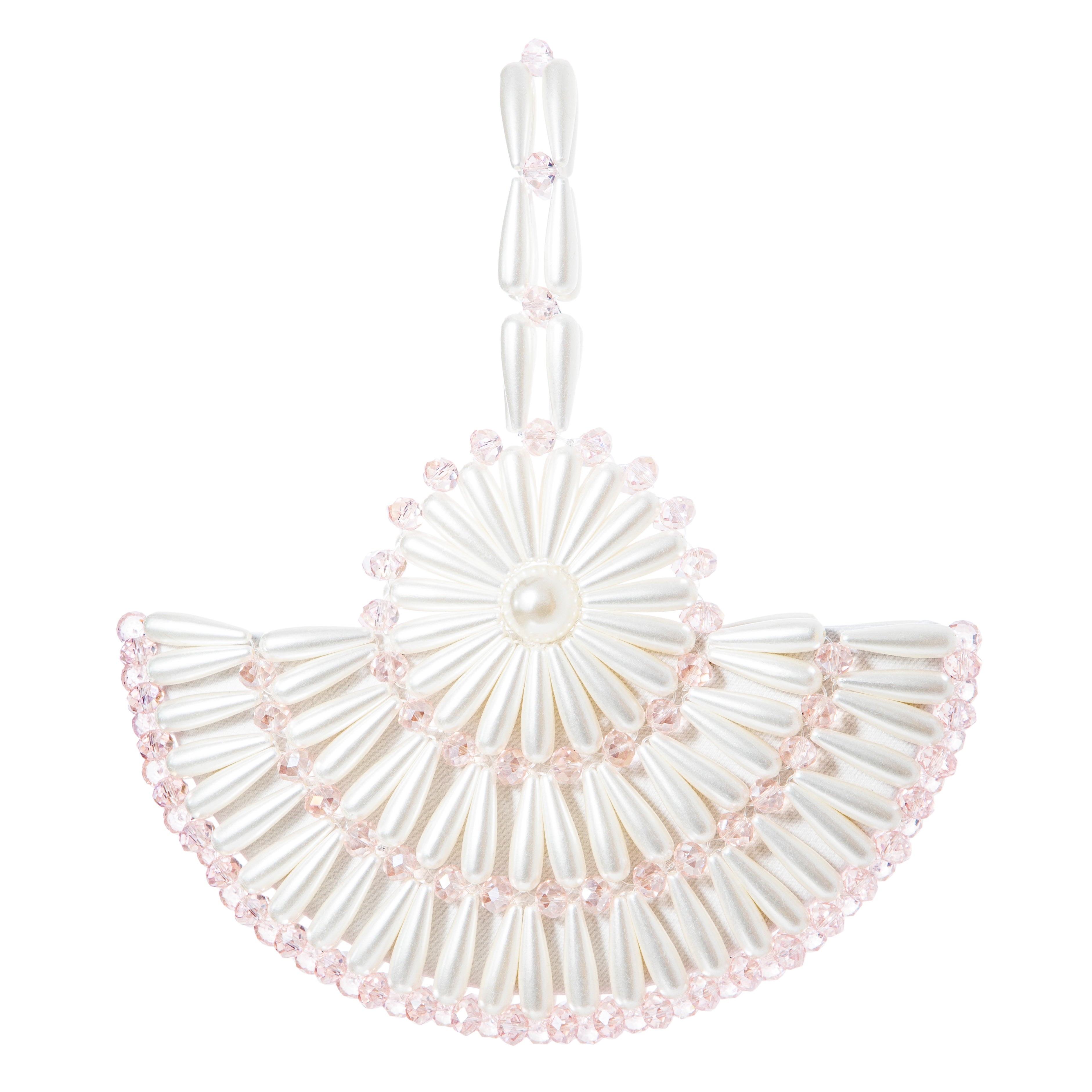 Ivory & Blush Small Selene Clutch