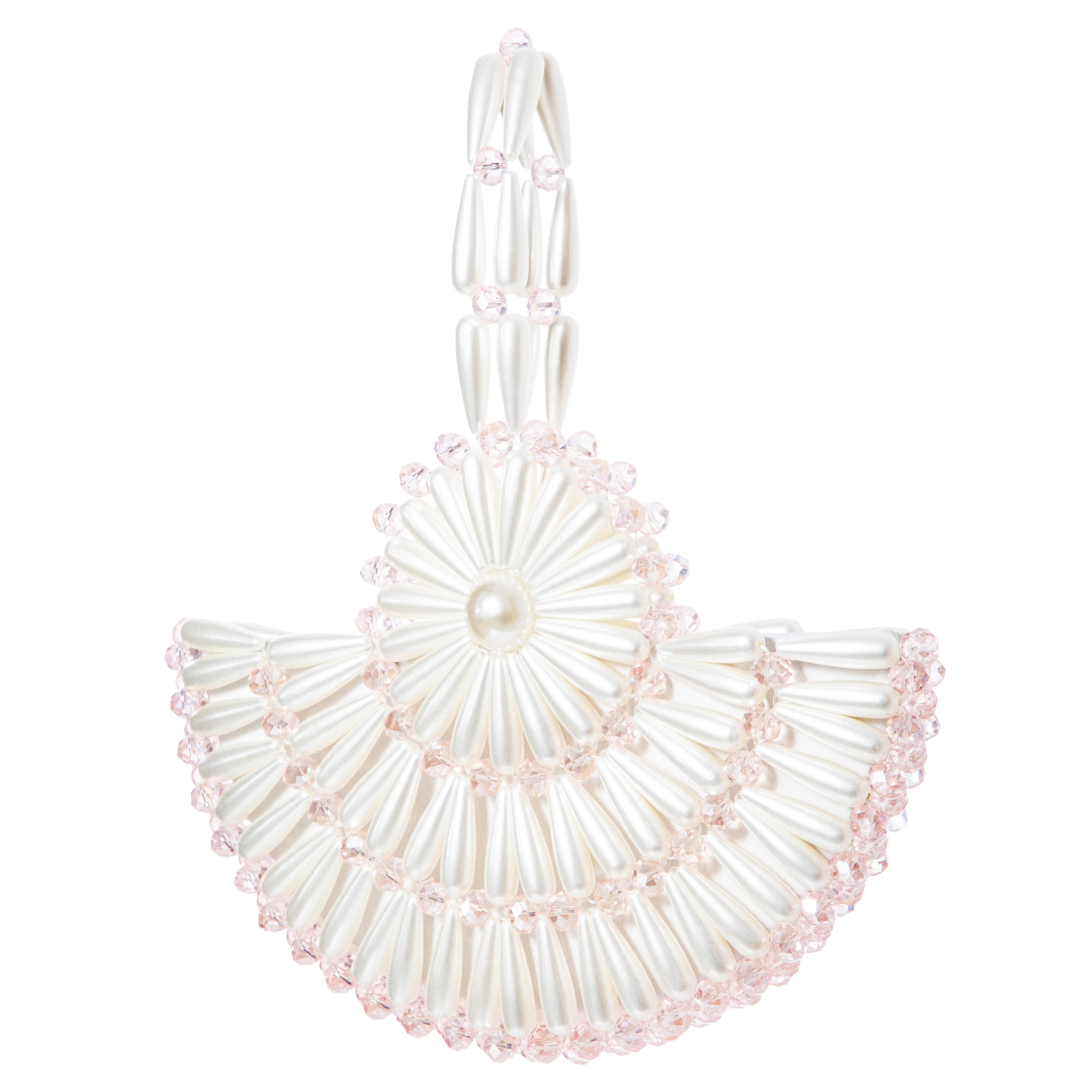 Ivory & Blush Small Selene Clutch