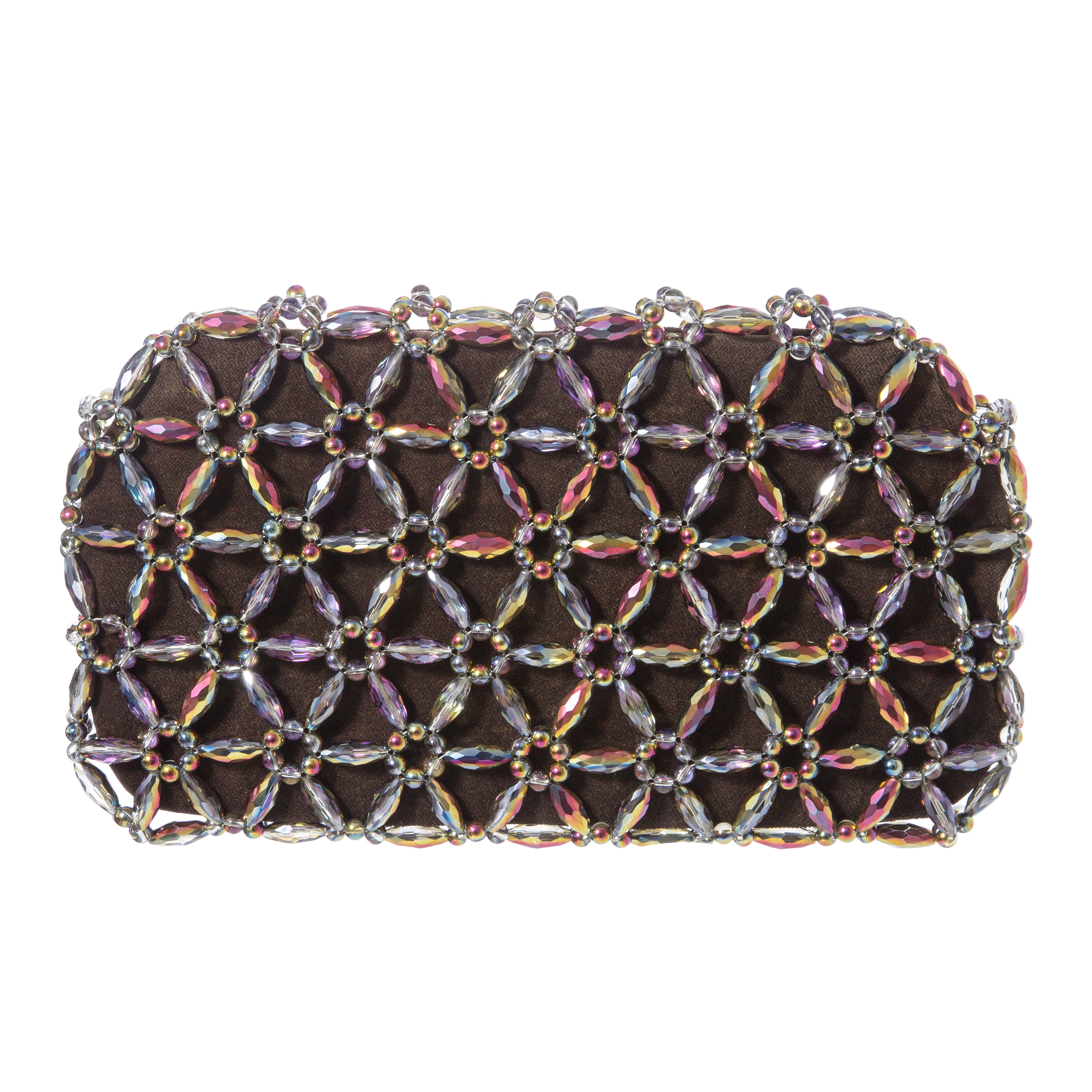 Multicolor Large Tebea Clutch