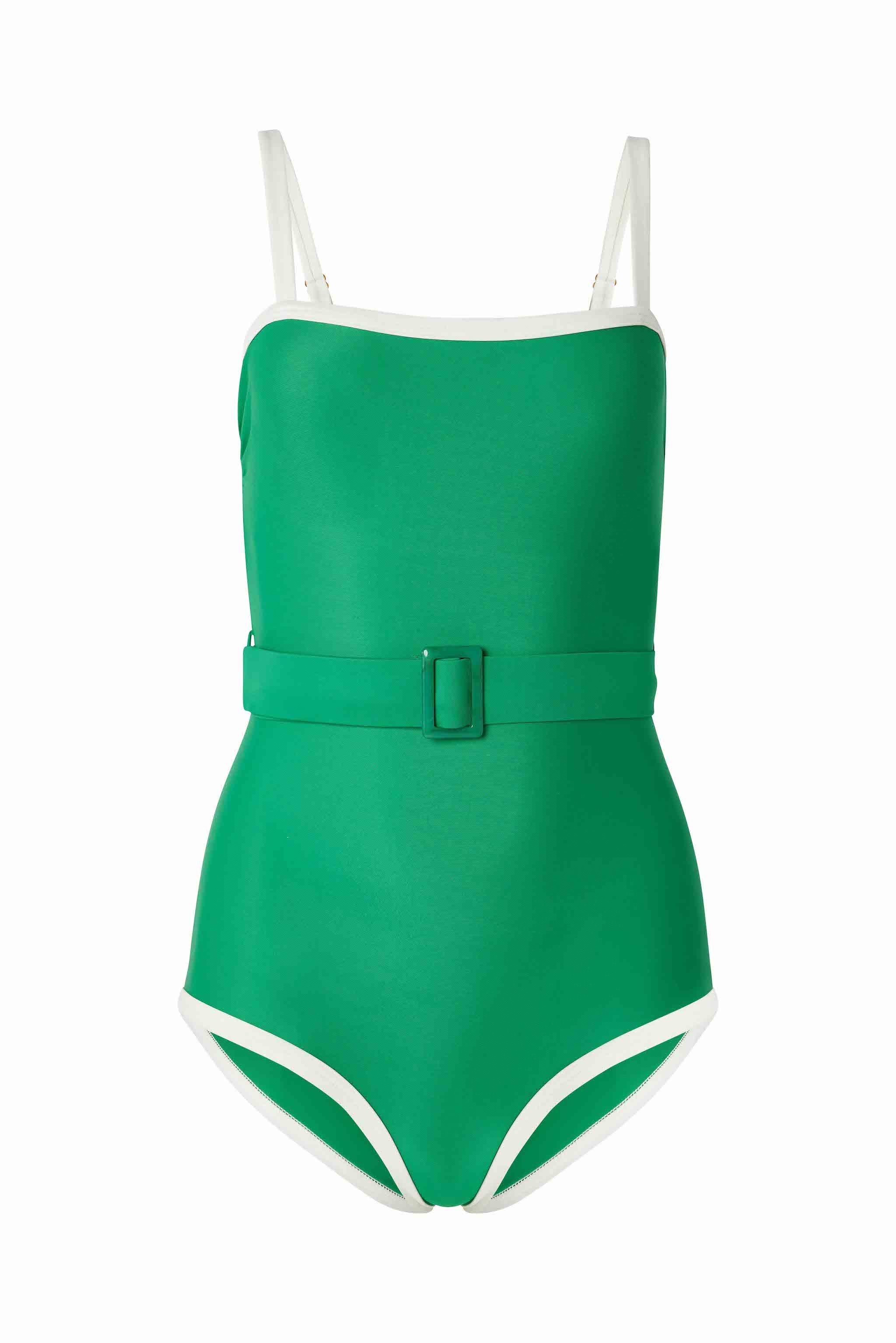 Forest Green&Cream Lulu One Piece