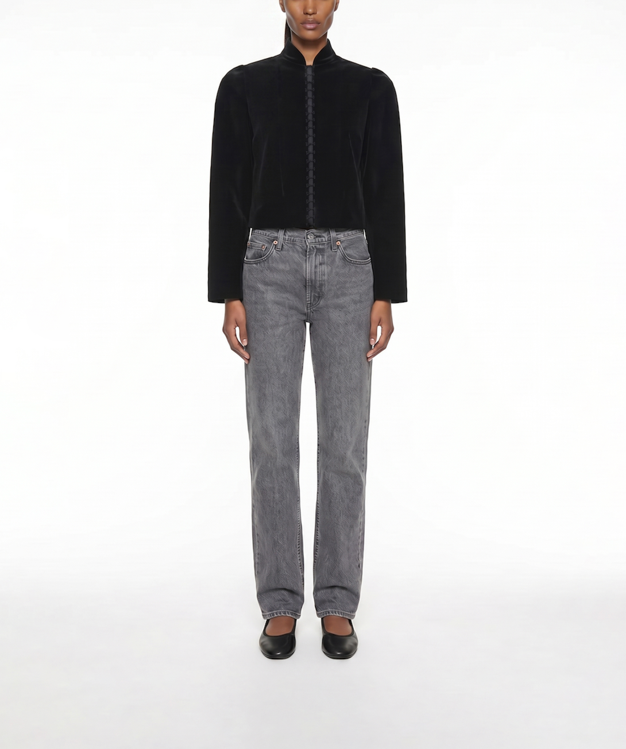 Puff Sleeved Velvet Jacket