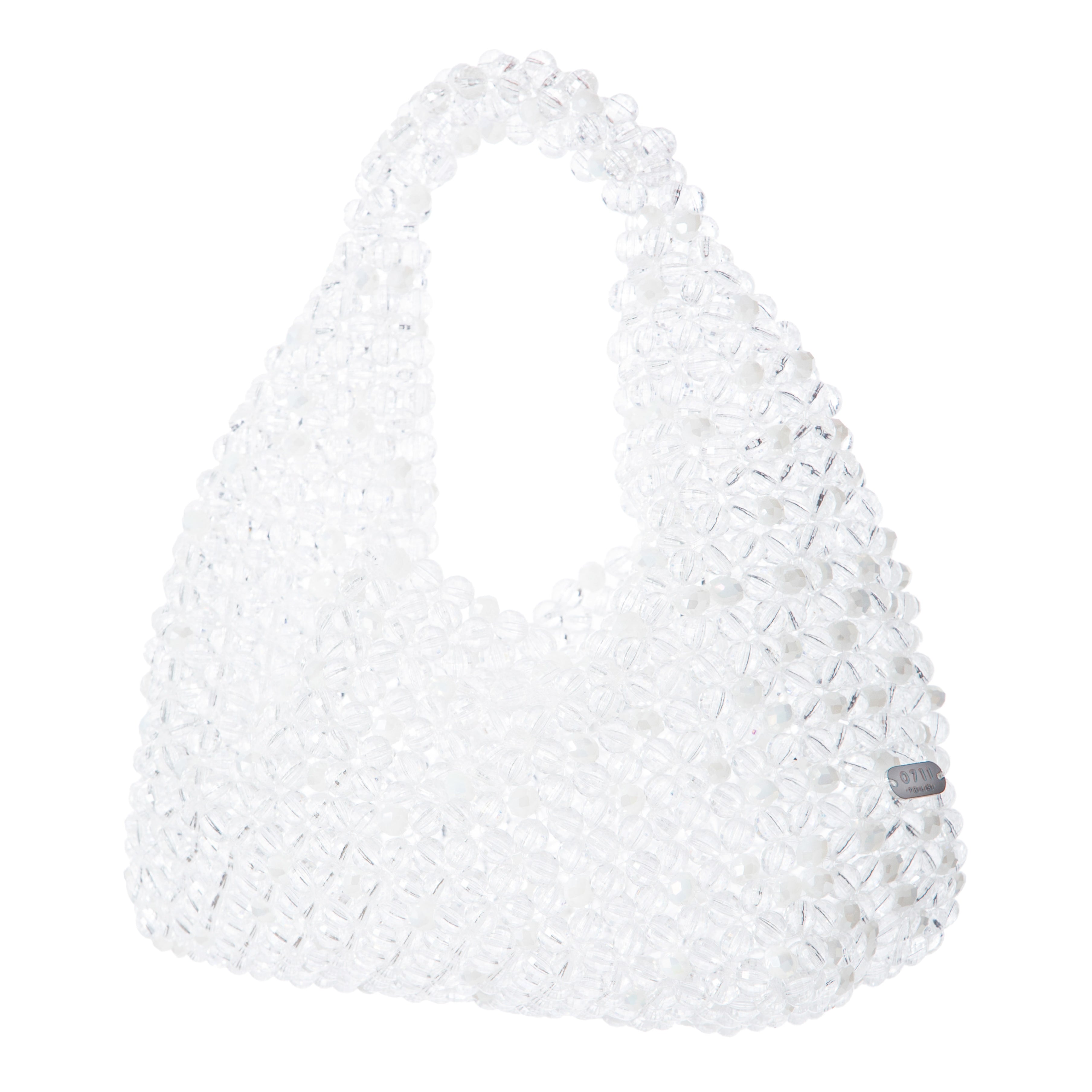 Transparent & White Large Jodie Bag