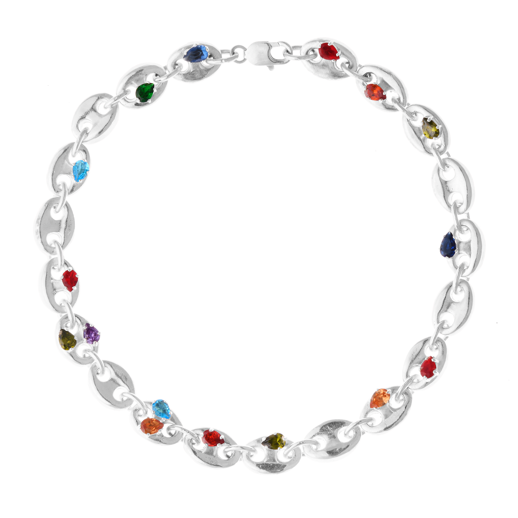 Gabbriette Necklace with Colorful Mountain Crystals
