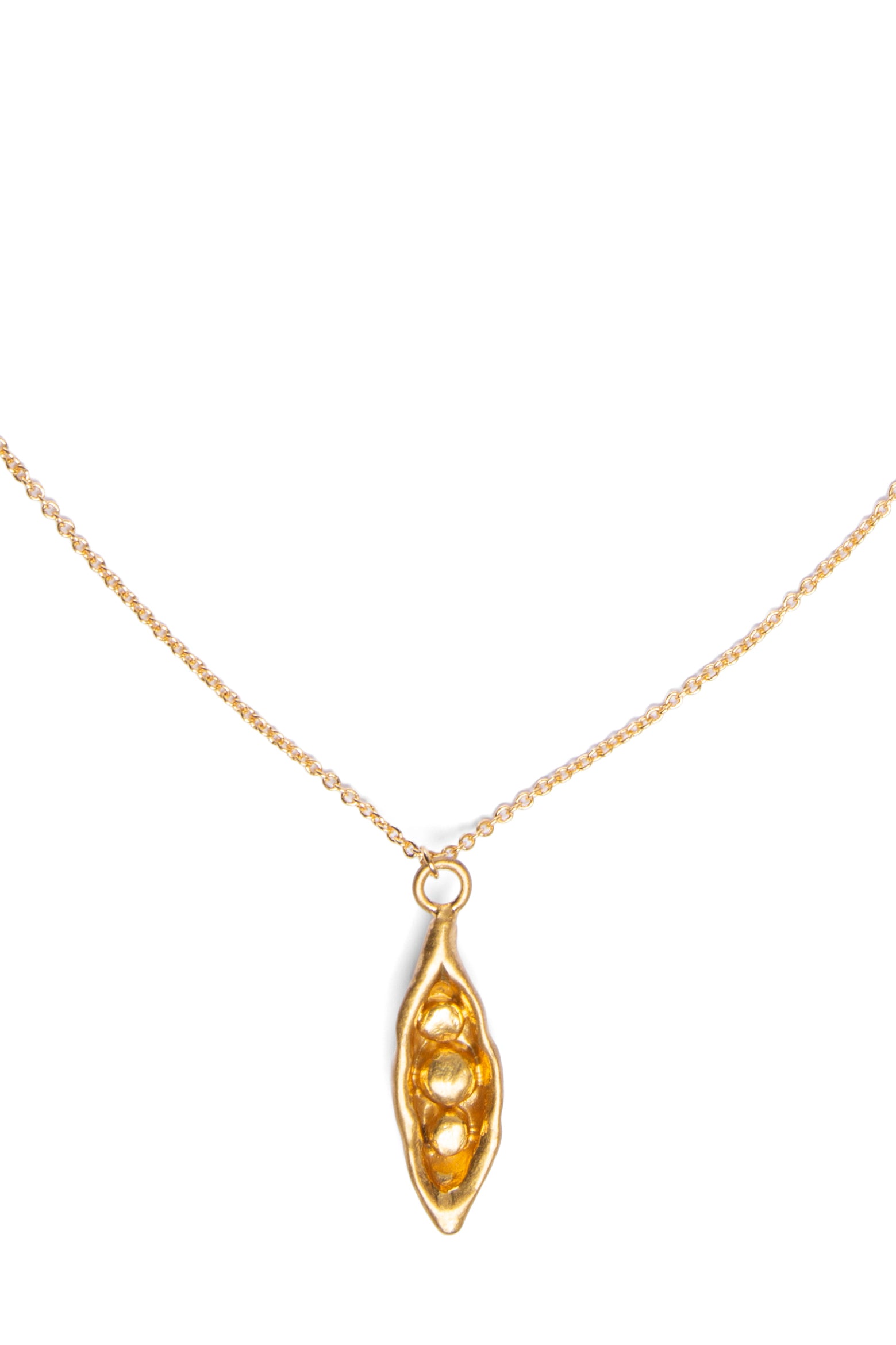 Gold Pea Necklace