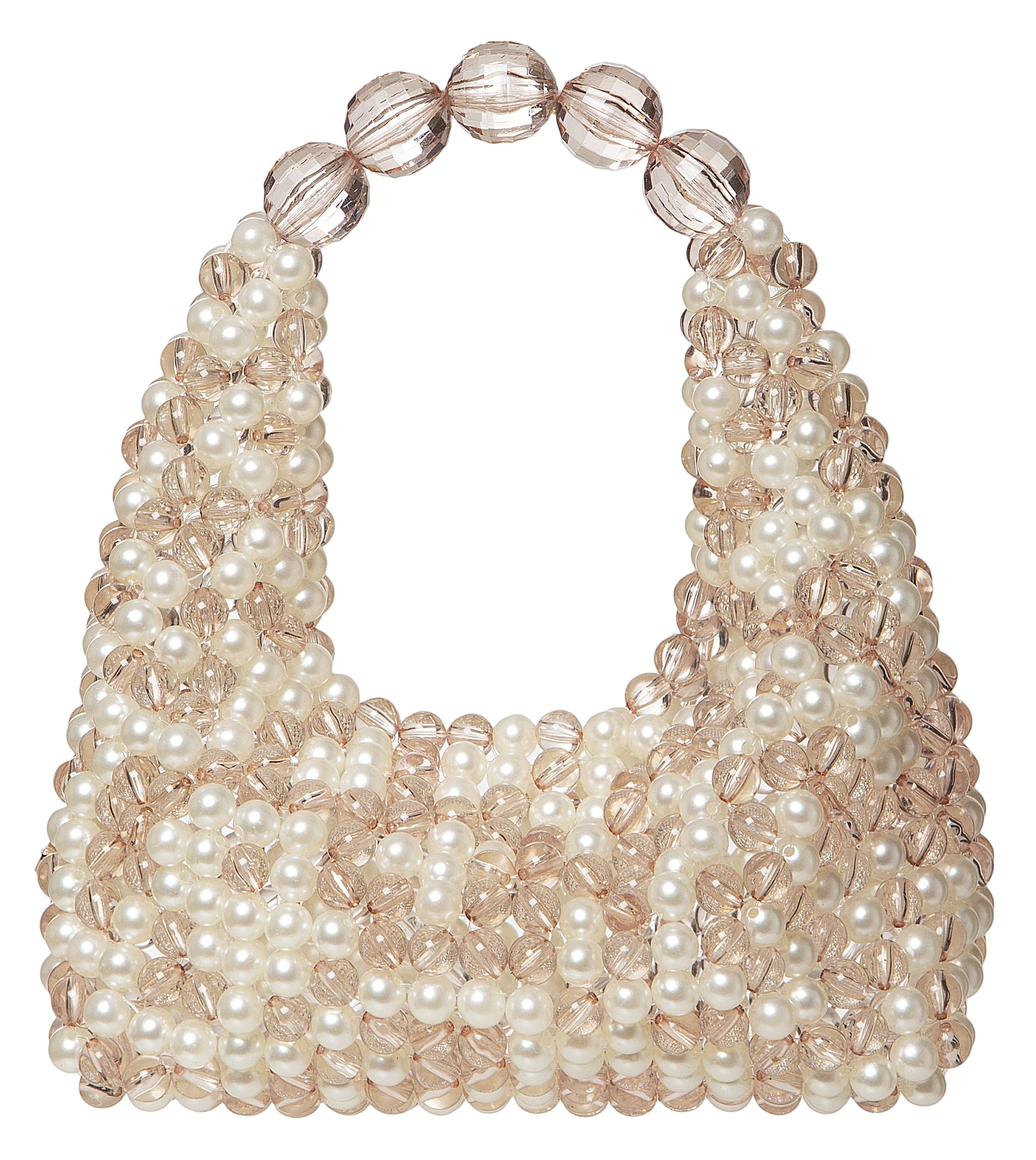 Ivory & Dusty Rose Medium Jodie Bag
